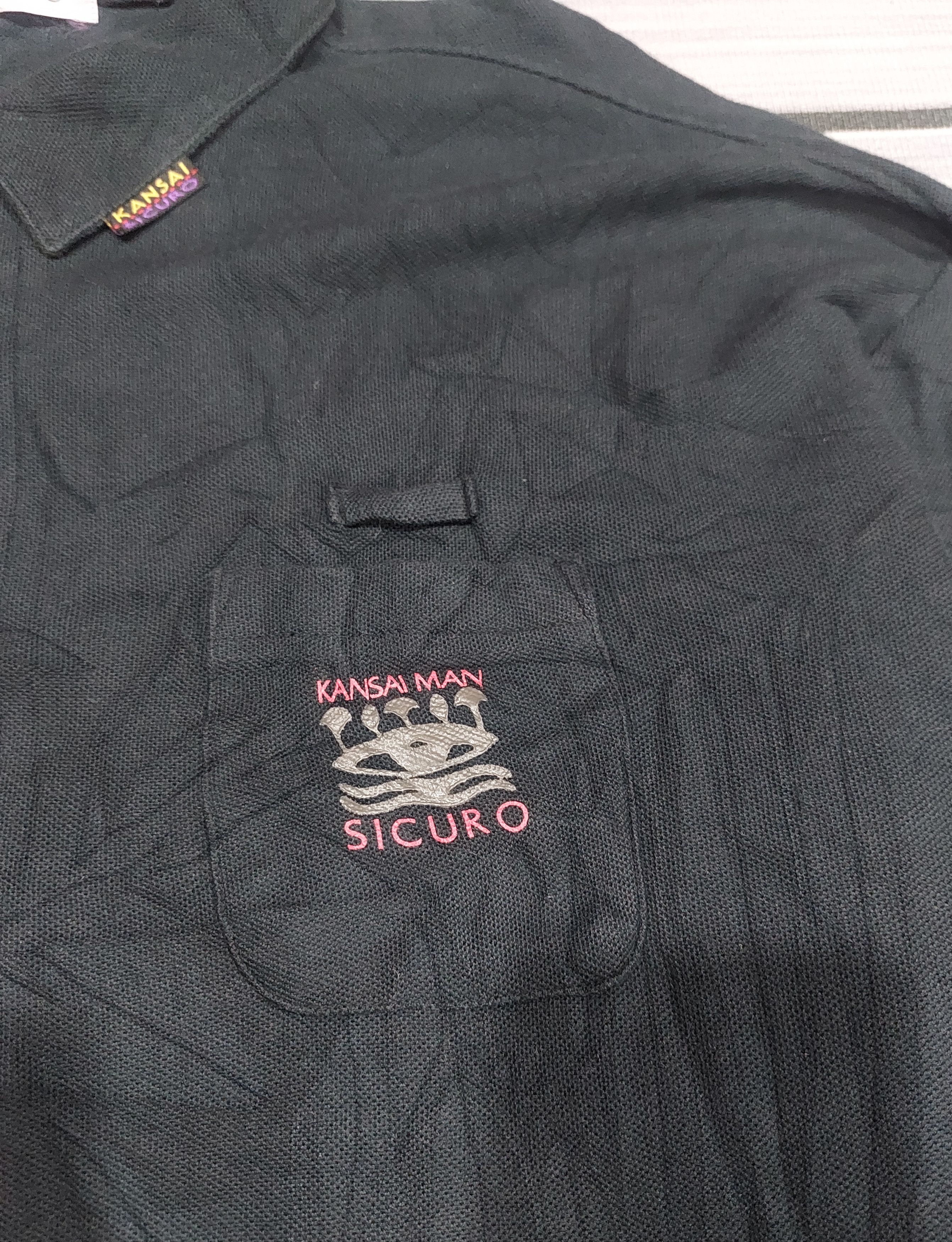 Designer × Japanese Brand × Kansai Yamamoto KANSAI SICURO LONG SLEEVE POLO BUTTON UP Size US XL / EU 56 / 4 - 6 Thumbnail