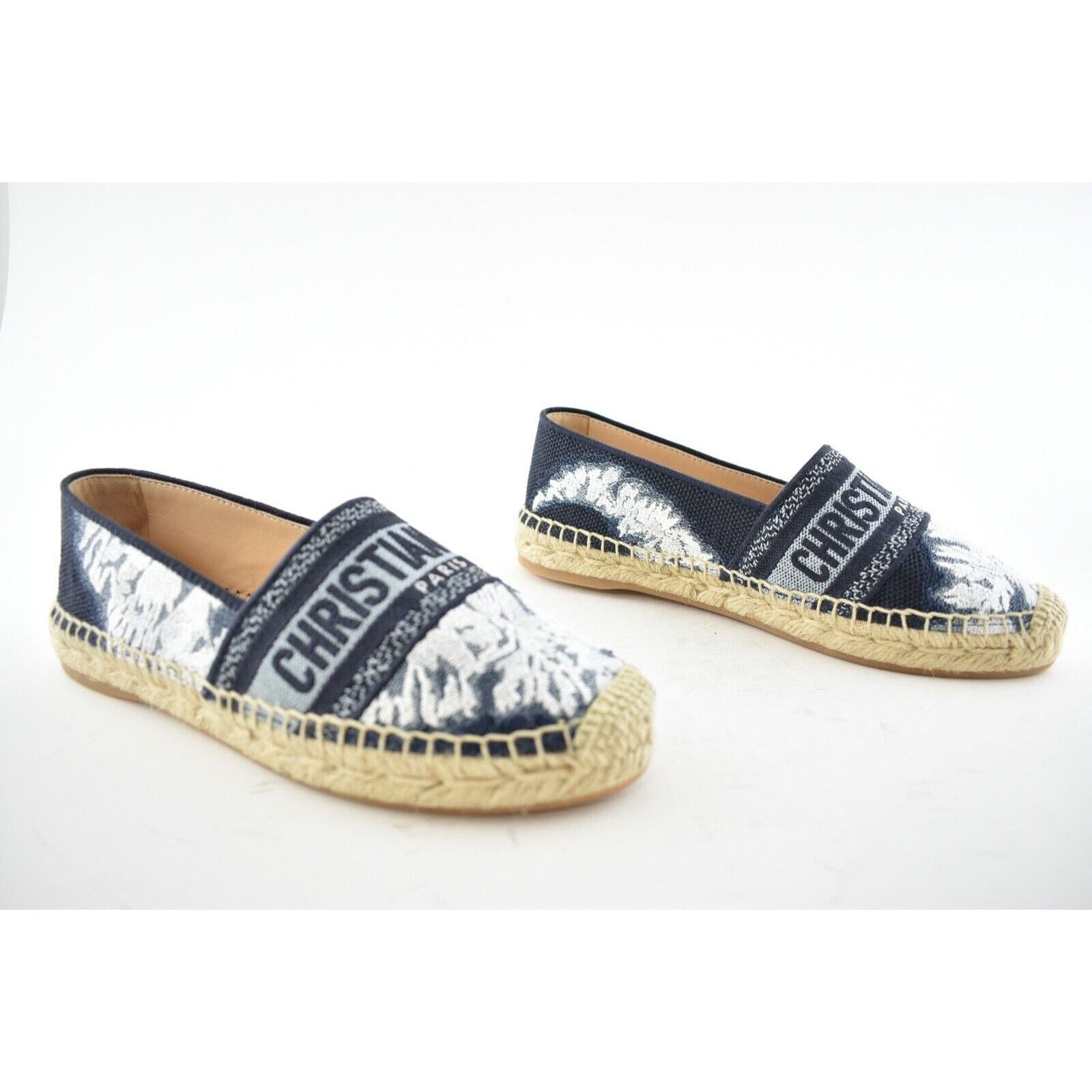 Dior Dior Granville Tie Dye Denim Blue White Logo Embroidered Size US 8.5 / IT 38.5 - 4 Thumbnail