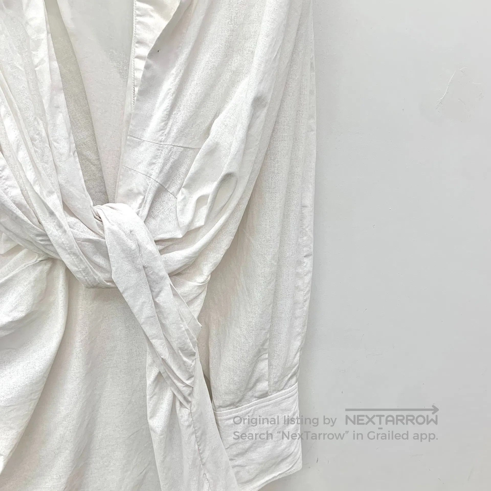 Jacquemus Jacquemus White pleated bow detail cotton long-sleeve shir Size XXS / US 00 / IT 34 - 4 Thumbnail