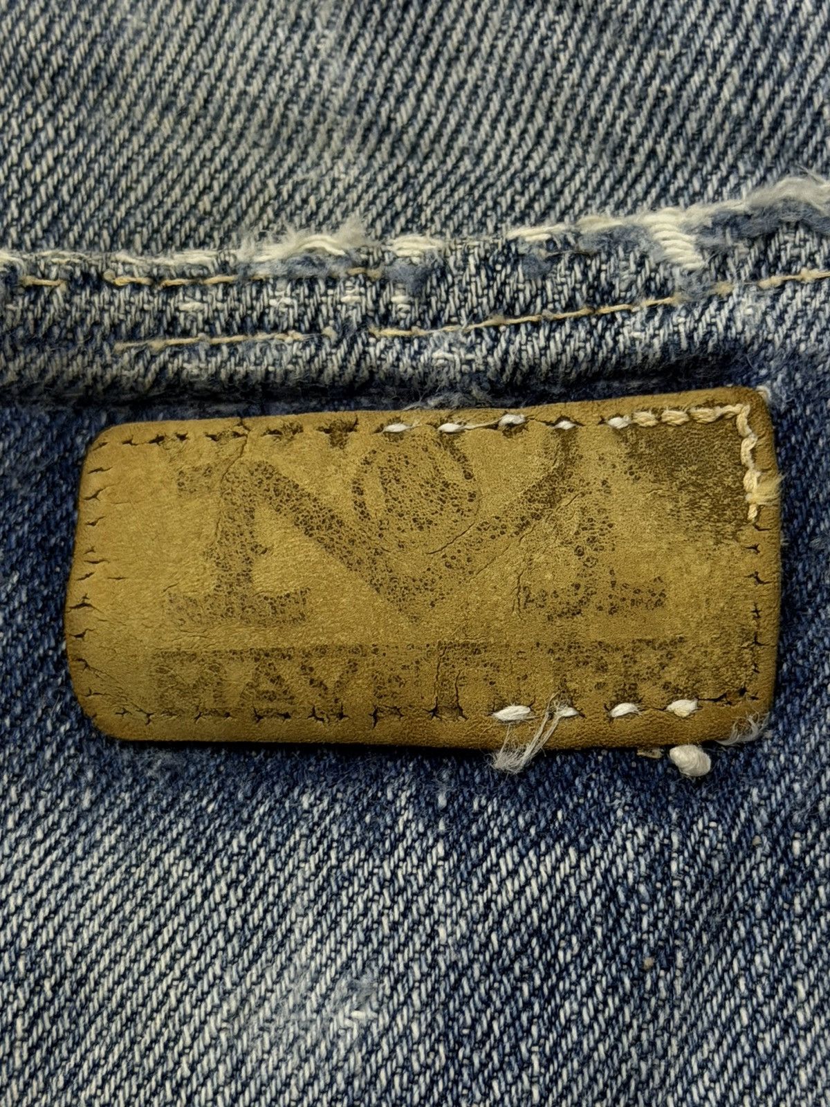 Japanese Brand Vintage 90s Maverick Blue Bell Selvedge Denim Jeans | W30 Size US 30 / EU 46 - 13 Thumbnail