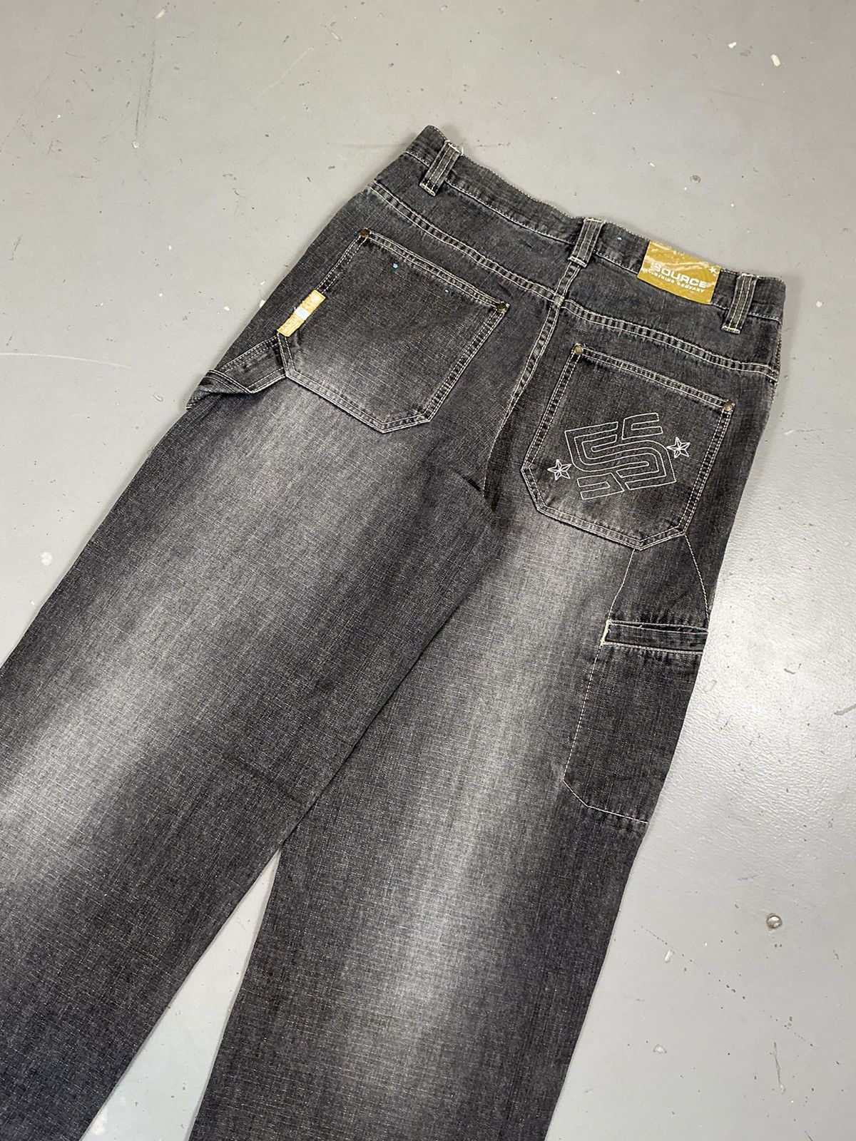 JNCO × Southpole × Vintage Vintage Source threads embroidered carpenter denim Size US 34 / EU 50 - 10 Thumbnail