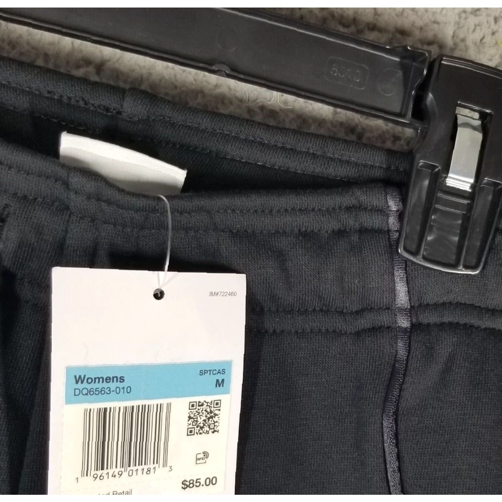 Nike Nike Air Women's Joggers Sweatpants NEW 85 Mid-Rise Fleece Black 32 in Inseam 29 M Size Regular 80% Cotton 20% Polyester Size 32" / US 10 / IT 46 - 2 Thumbnail