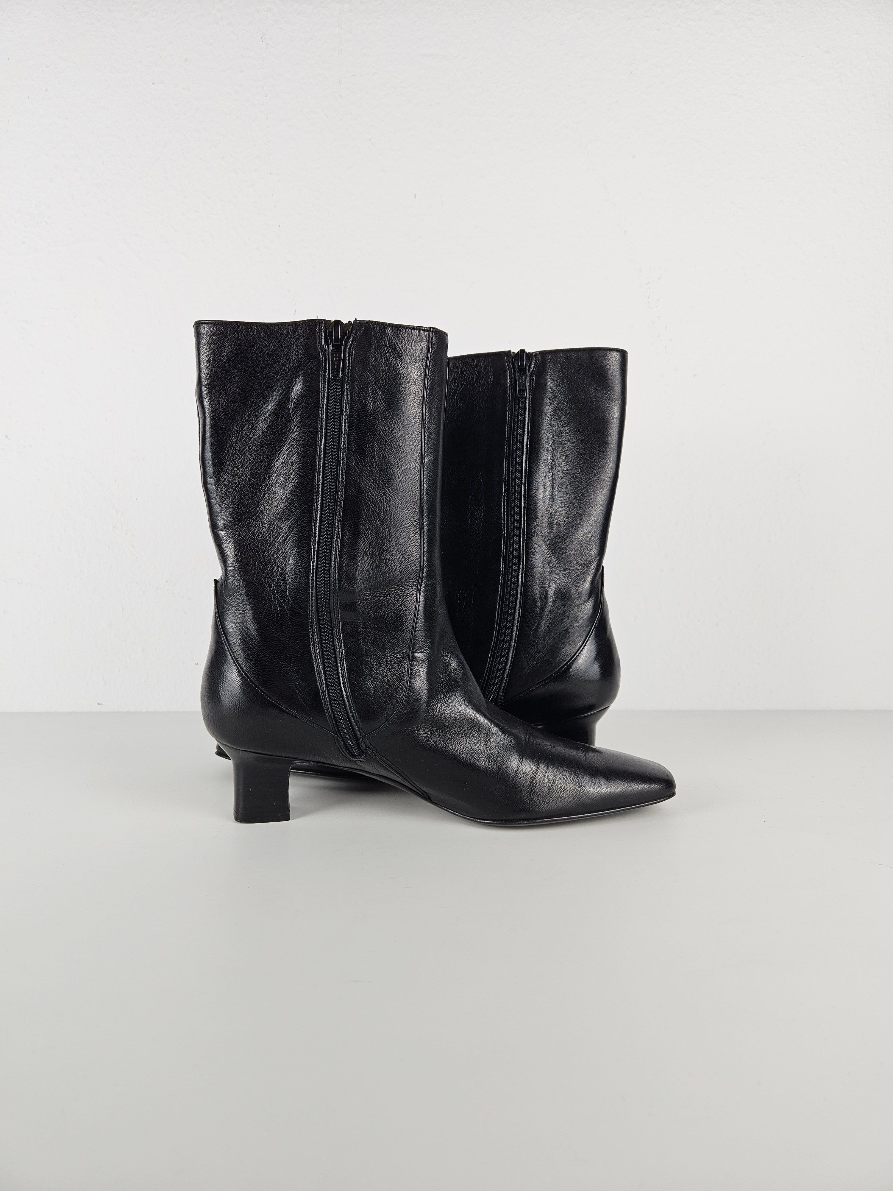 Cole Haan Cole Haan square toe side zip ankle boots Size US 6.5 / IT 36.5 - 10 Thumbnail