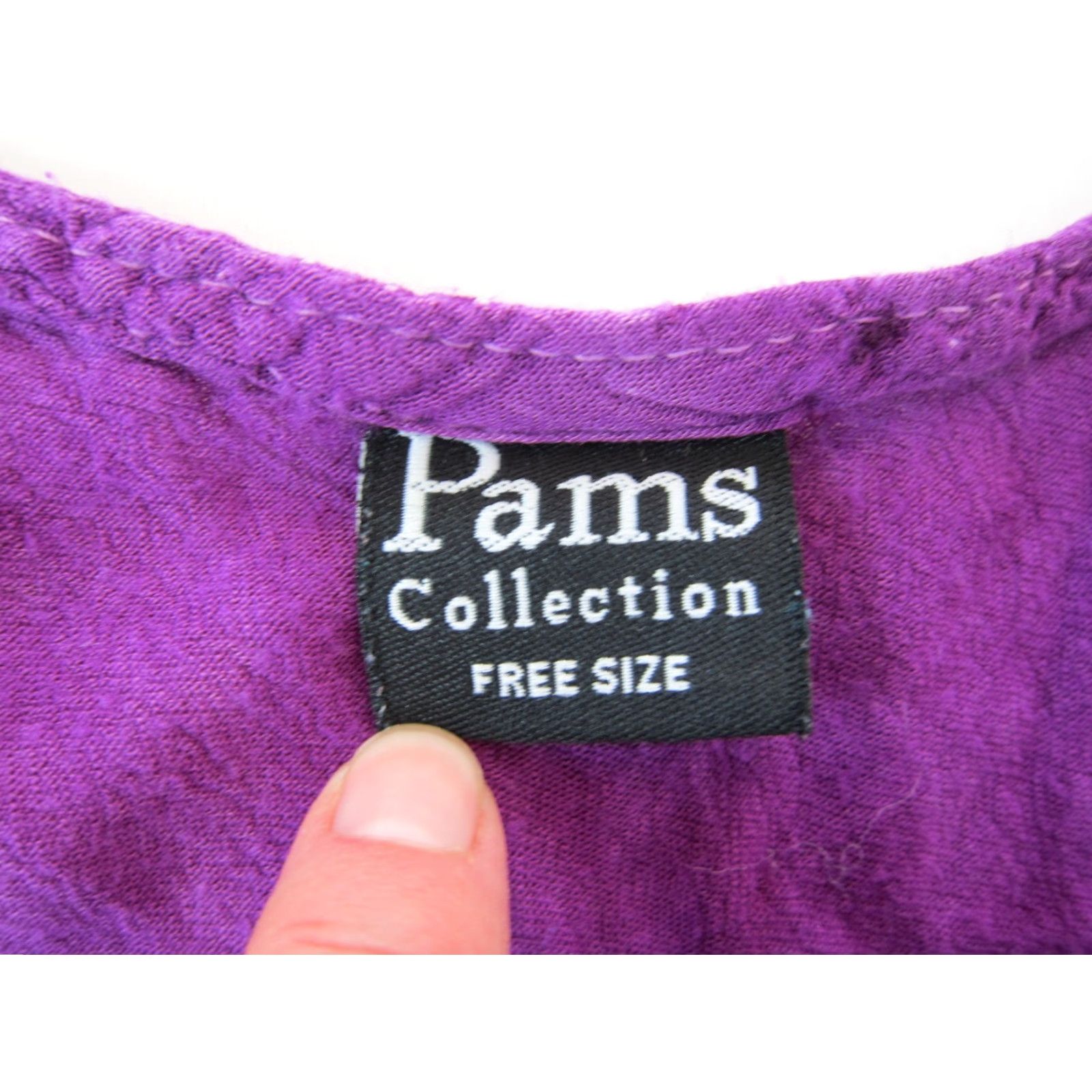 Vintage VINTAGE Pams Collection 100% Rayon Purple Blue Tie Dye Embroidered Tank Sun Dress M-L Size L / US 10 / IT 46 - 4 Thumbnail