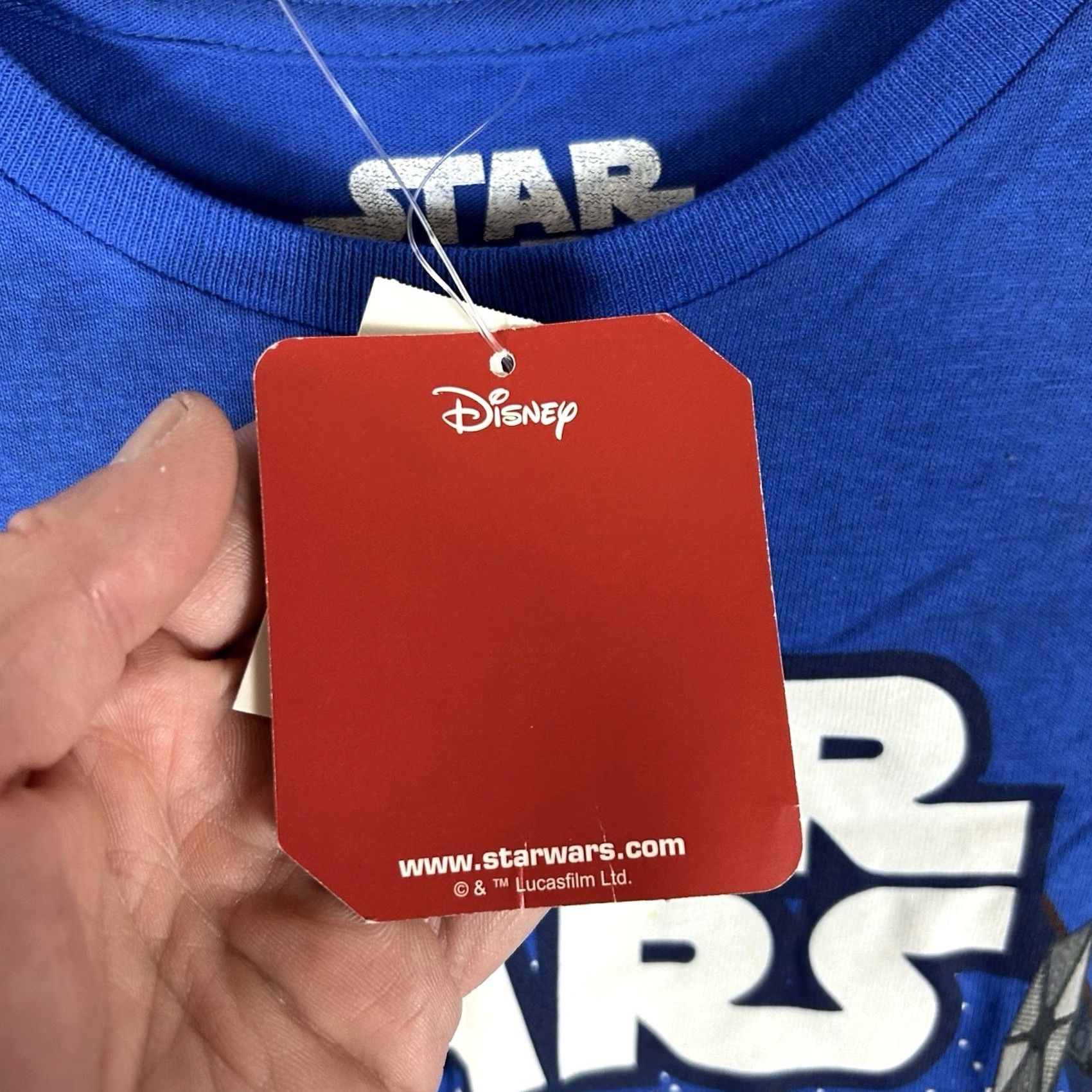 Disney VINTAGE Star Wars NEW The Force Awakens Galaxy T-Shirt Mens Large Blue Graphic Print NWT Size US L / EU 52-54 / 3 - 3 Thumbnail