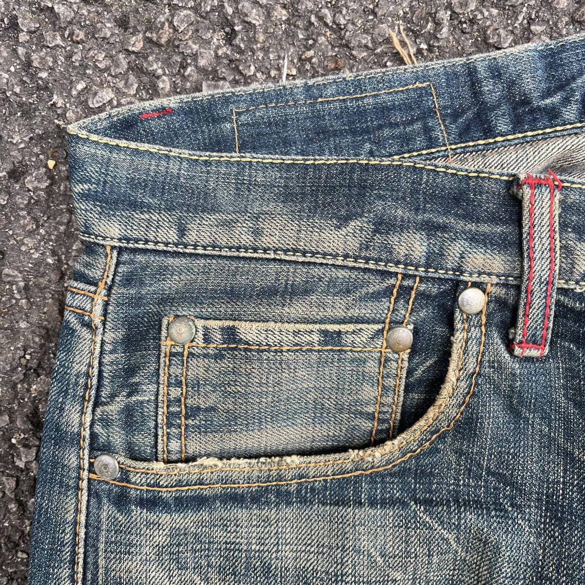 Japanese Brand Japanese Selvedge Denim Rusty Distressed Red Line Jeans Size US 34 / EU 50 - 7 Thumbnail