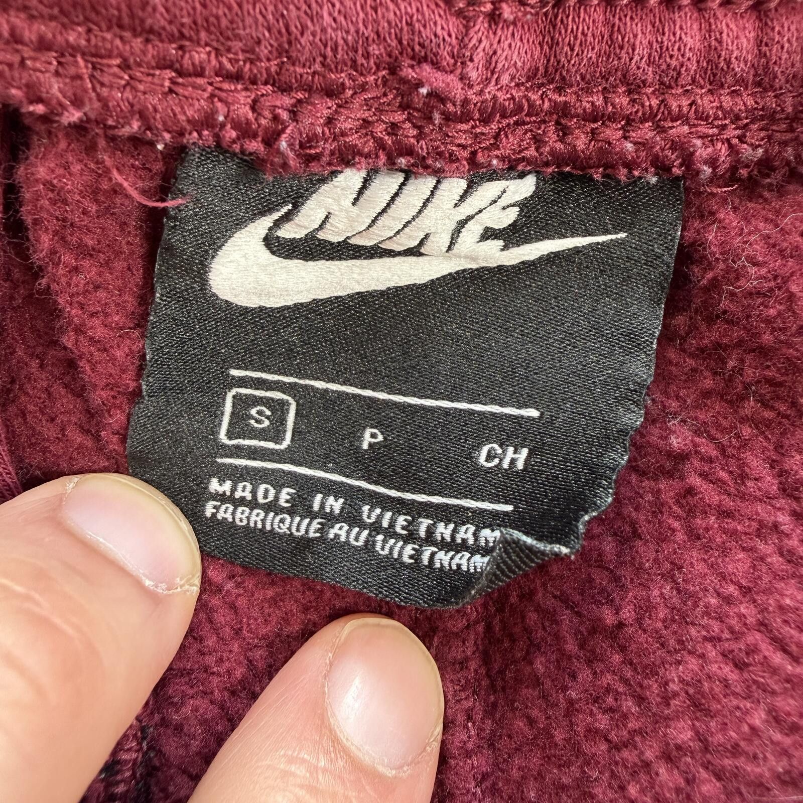 Nike Nike Club Fleece Jogger Sweatpants Burgundy Mens S Joggers Size US 30 / EU 46 - 5 Thumbnail