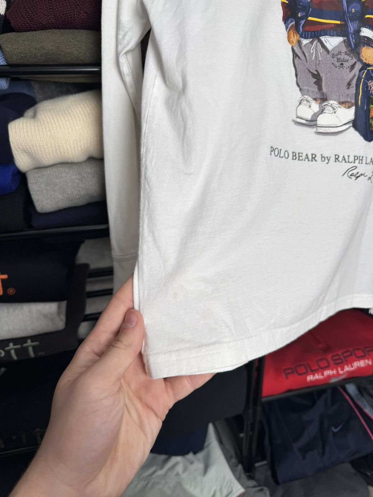 Polo Ralph Lauren Vintage long sleeve Ralph Lauren Bear Size M / US 6-8 / IT 42-44 - 4 Thumbnail