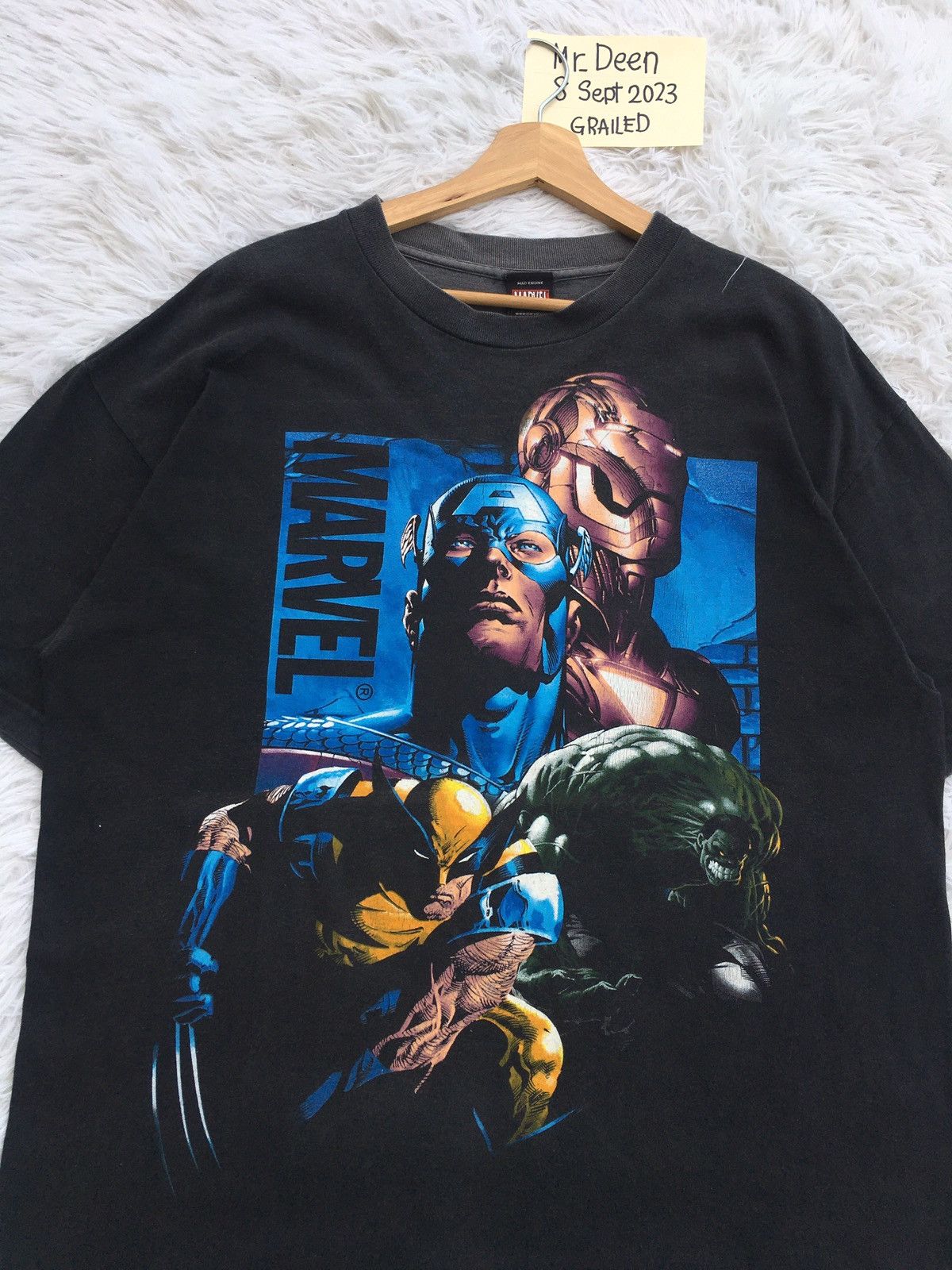 Marvel Comics Rare Marvel Superheros Printed Tshirt Size US XL / EU 56 / 4 - 5 Thumbnail
