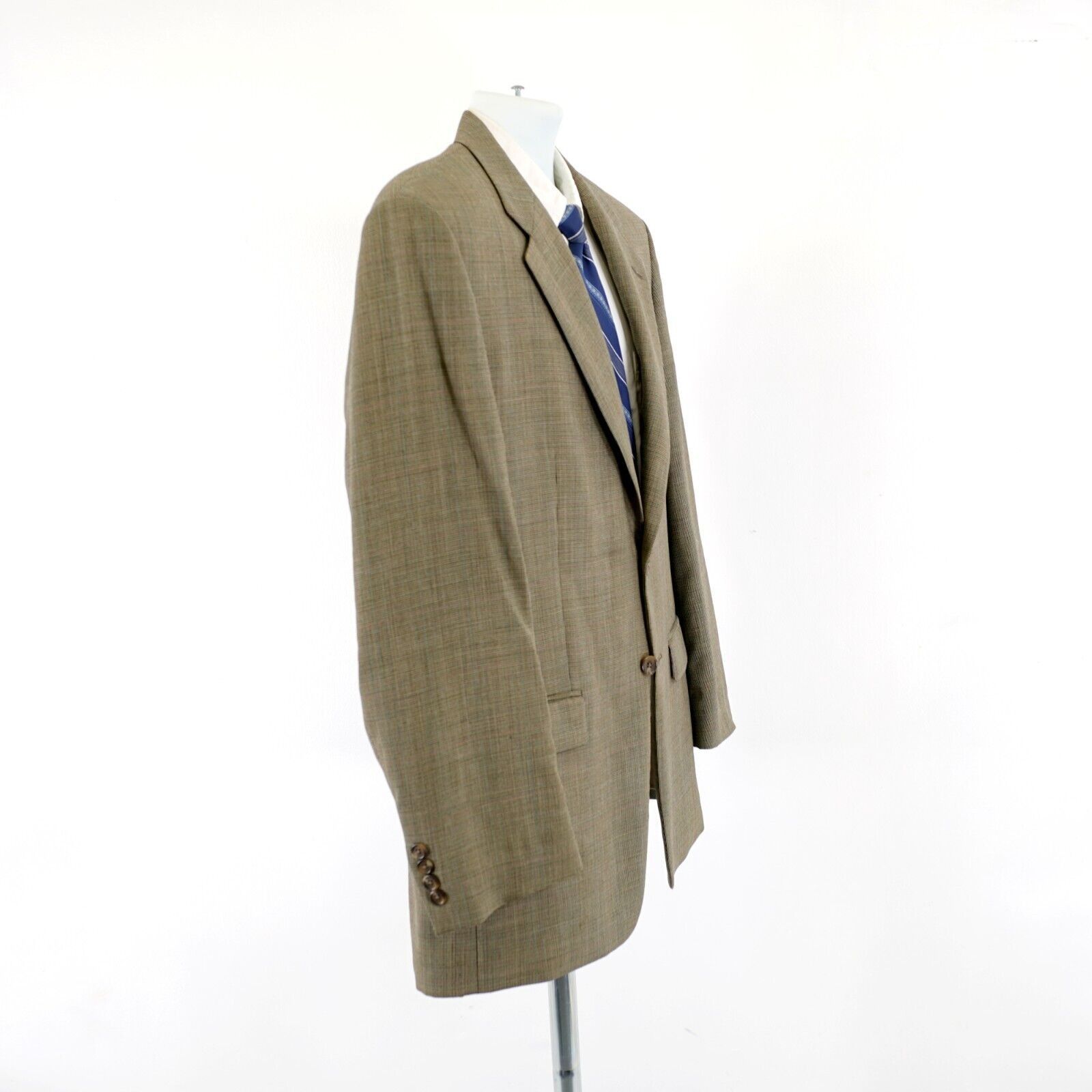 Ralph Lauren Lauren Ralph Lauren Tan Wool Multi-Colored Check 44L Sport C Size 44L - 4 Thumbnail