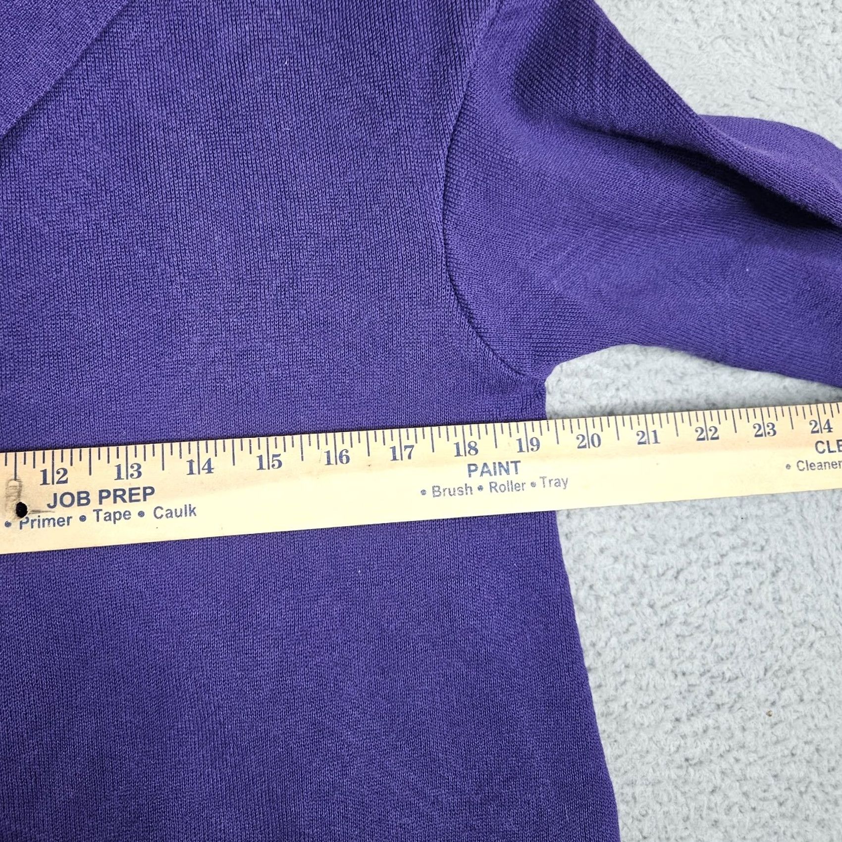Vintage MARNI Women’s 100% Cotton Purple Open front Cardigan Sweater Size 42 Ladies Purple Knit Long Sleeve V-Neck Casual Workwear Vintage: No Size M / US 6-8 / IT 42-44 - 4 Thumbnail