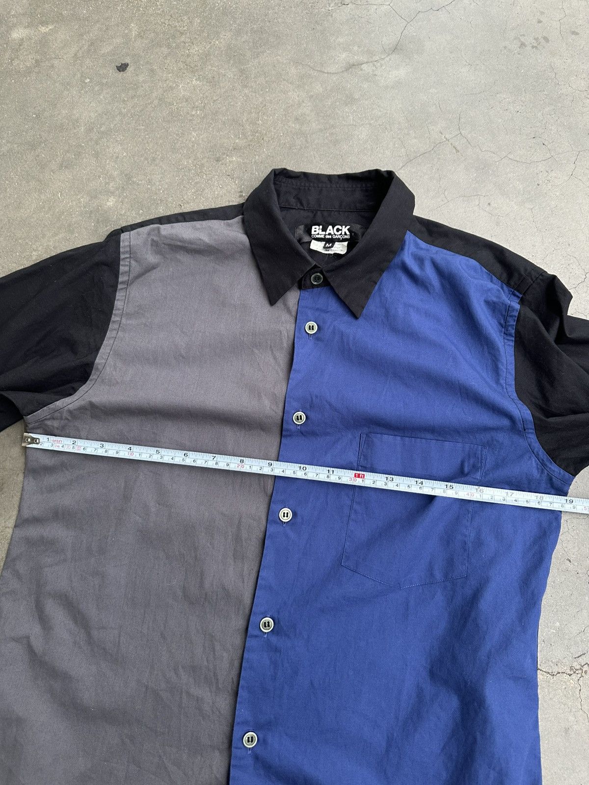 Comme des Garcons Black AW2020 Comme des Garcons Black 3 Block Button Up Shirt Size US M / EU 48-50 / 2 - 10 Thumbnail