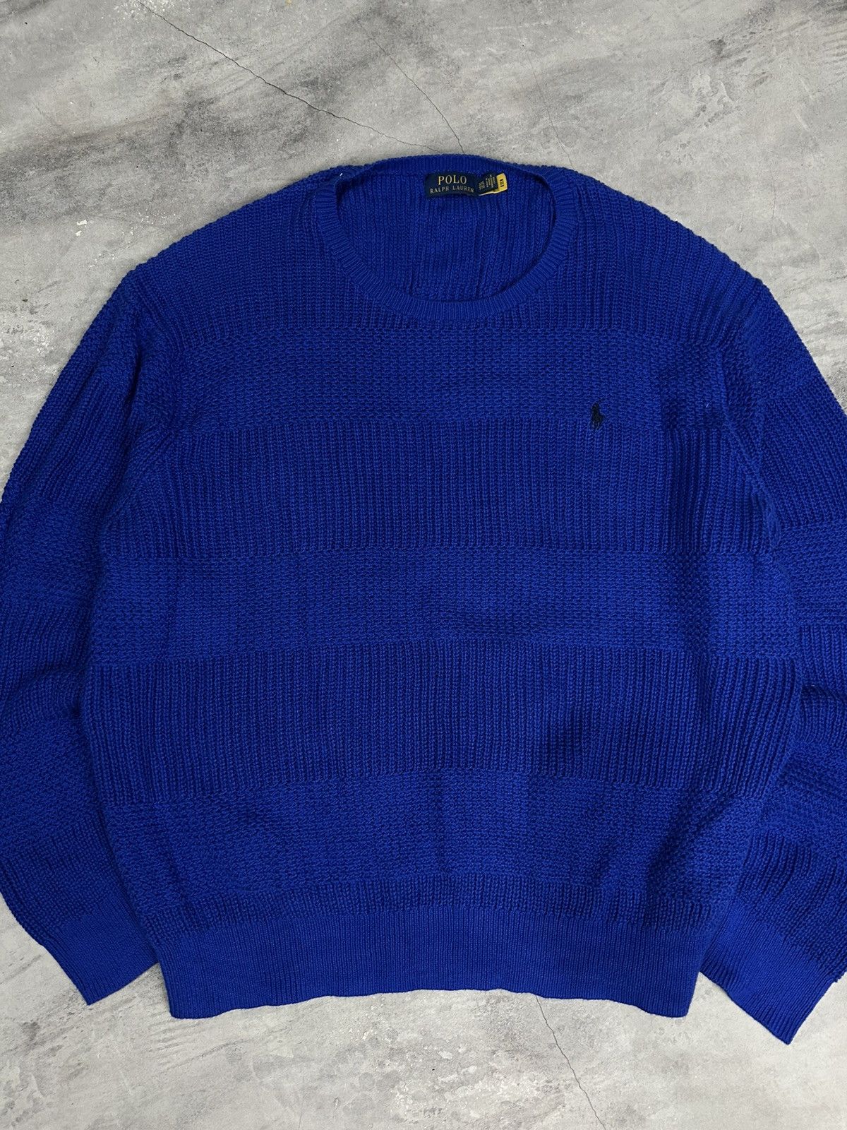 Polo Ralph Lauren × Vintage Vintage Knit Polo Ralph Lauren Golf Sweatshirt Oldmoney Size US XXL / EU 58 / 5 - 4 Thumbnail