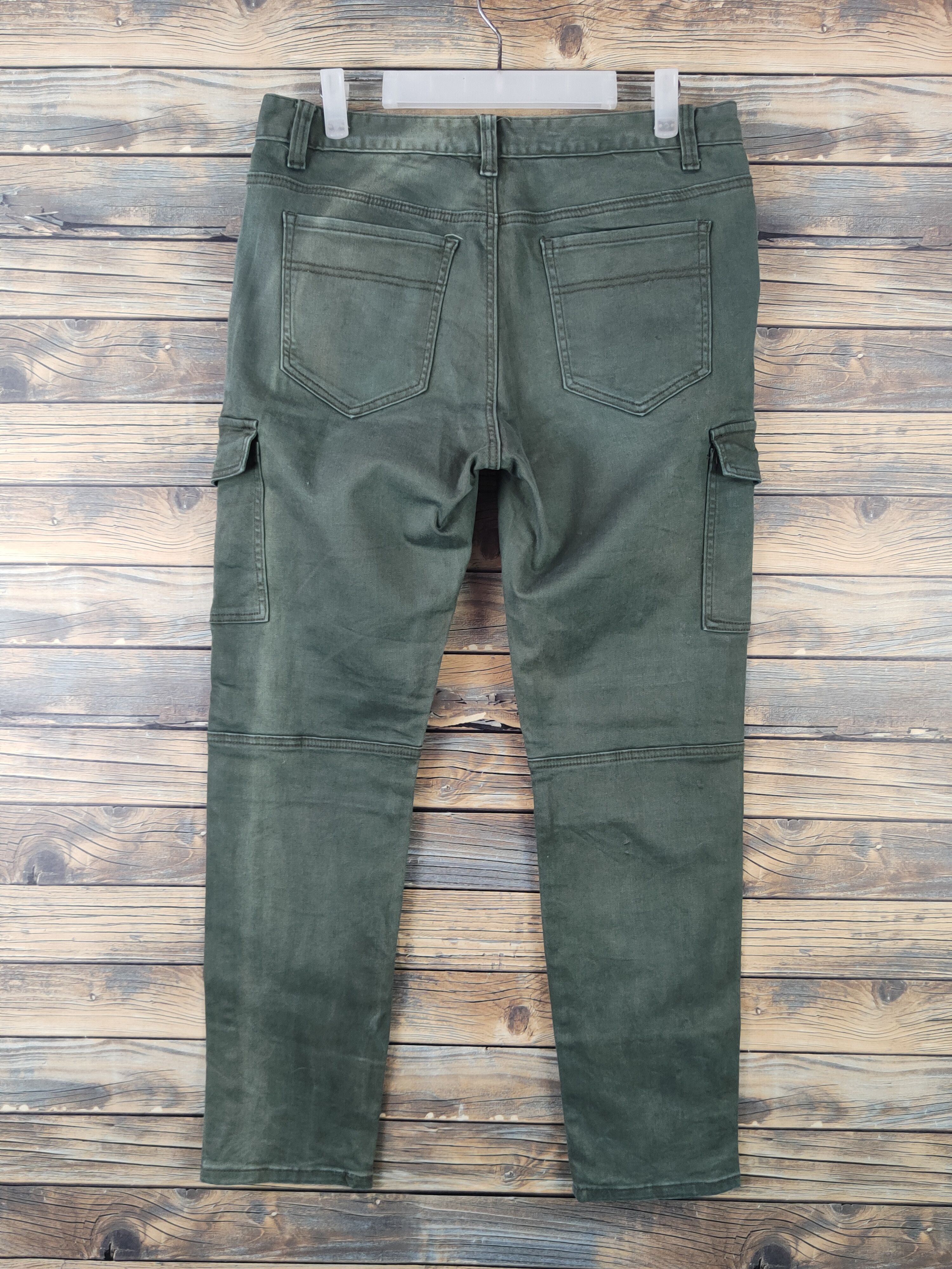 Japanese Brand DLL Invisible Green Multipocket Tactical Cargo Pants #263 Size 31" - 7 Thumbnail