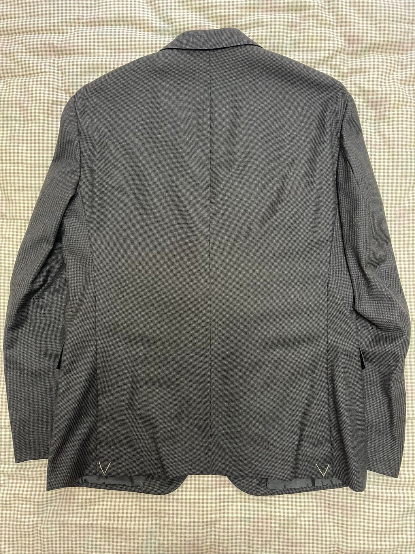 Louis Vuitton Louis Vuitton Charcoal 100% Wool Blazer Men's 52, NWT Size 52R - 2 Thumbnail