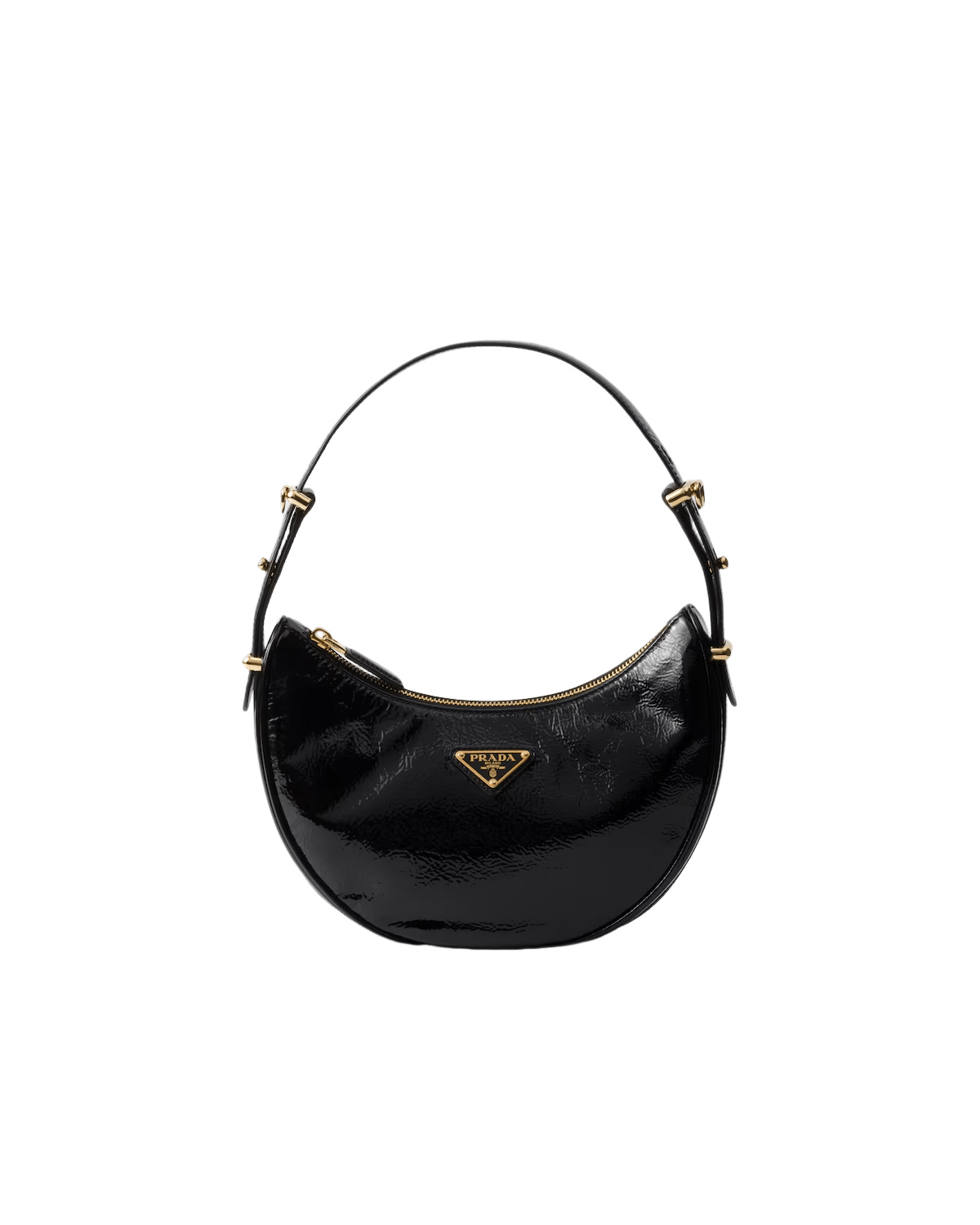 Prada PRADA Arque Small Black Naplak Shoulder Bag New Size ONE SIZE - 1 Thumbnail