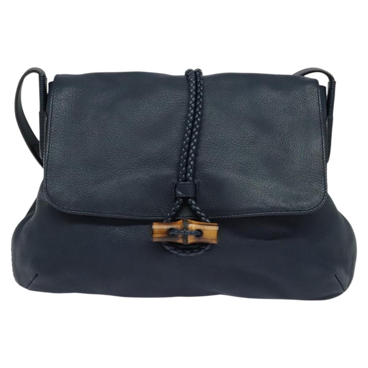 Gucci GUCCI Shoulder Bag Leather Blue Gold Size ONE SIZE - 13 Thumbnail