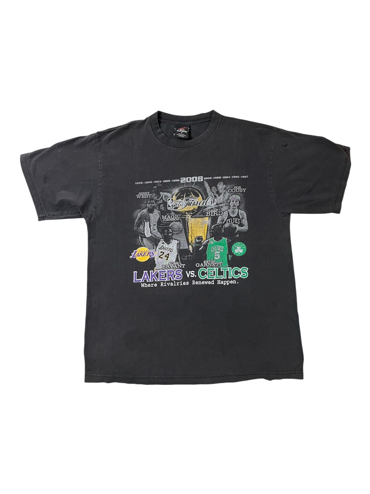 NBA Vintage Y2K LA Lakers Vs Boston Celtic NBA Finals 2008 Size US L / EU 52-54 / 3 - 1 Thumbnail
