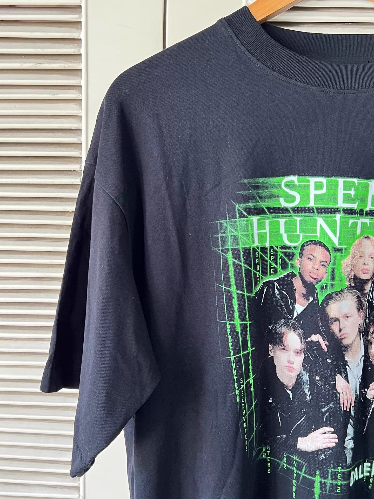 Balenciaga Balenciaga Speed Hunters T-Shirt XS Black Green Figure Print Size US XS / EU 42 / 0 - 4 Thumbnail