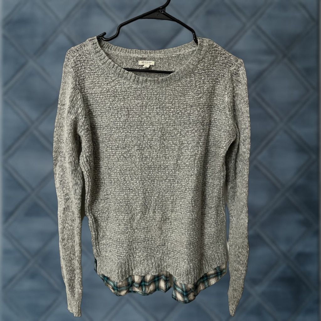 Vintage VINTAGE Sonoma Woman's Sweater Pullover Knit Gray Small Size S Adult Women Size S / US 4 / IT 40 - 1 Thumbnail