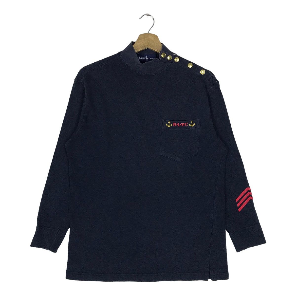 Vintage Ralph Lauren Turtle Neck Sailing Gear Long Sleeve