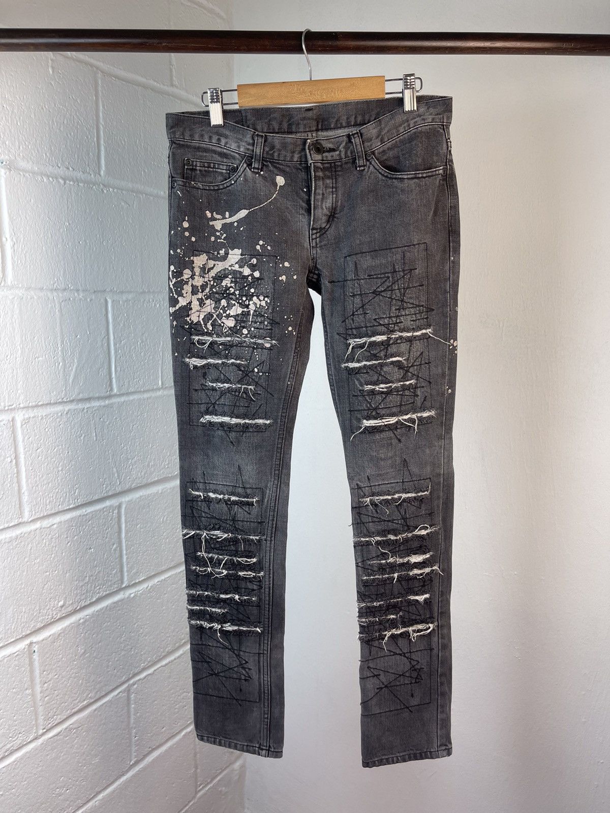 Hysteric Glamour 90s Hysteric Glamour Distressed Denim Size US 31 - 10 Thumbnail