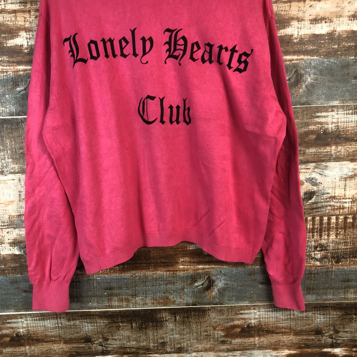 Japanese Brand DL lonely heart club H&M Divided Pink Sweaters #C687 Size US L / EU 52-54 / 3 - 3 Thumbnail