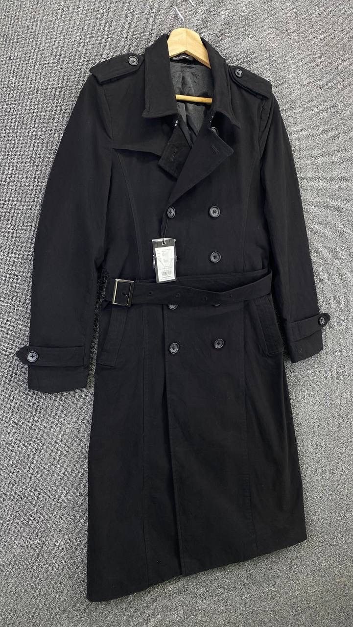 Japanese Brand Black Vanquish Double Breasted Trench Coats Long Jacket Size M / US 6-8 / IT 42-44 - 2 Thumbnail