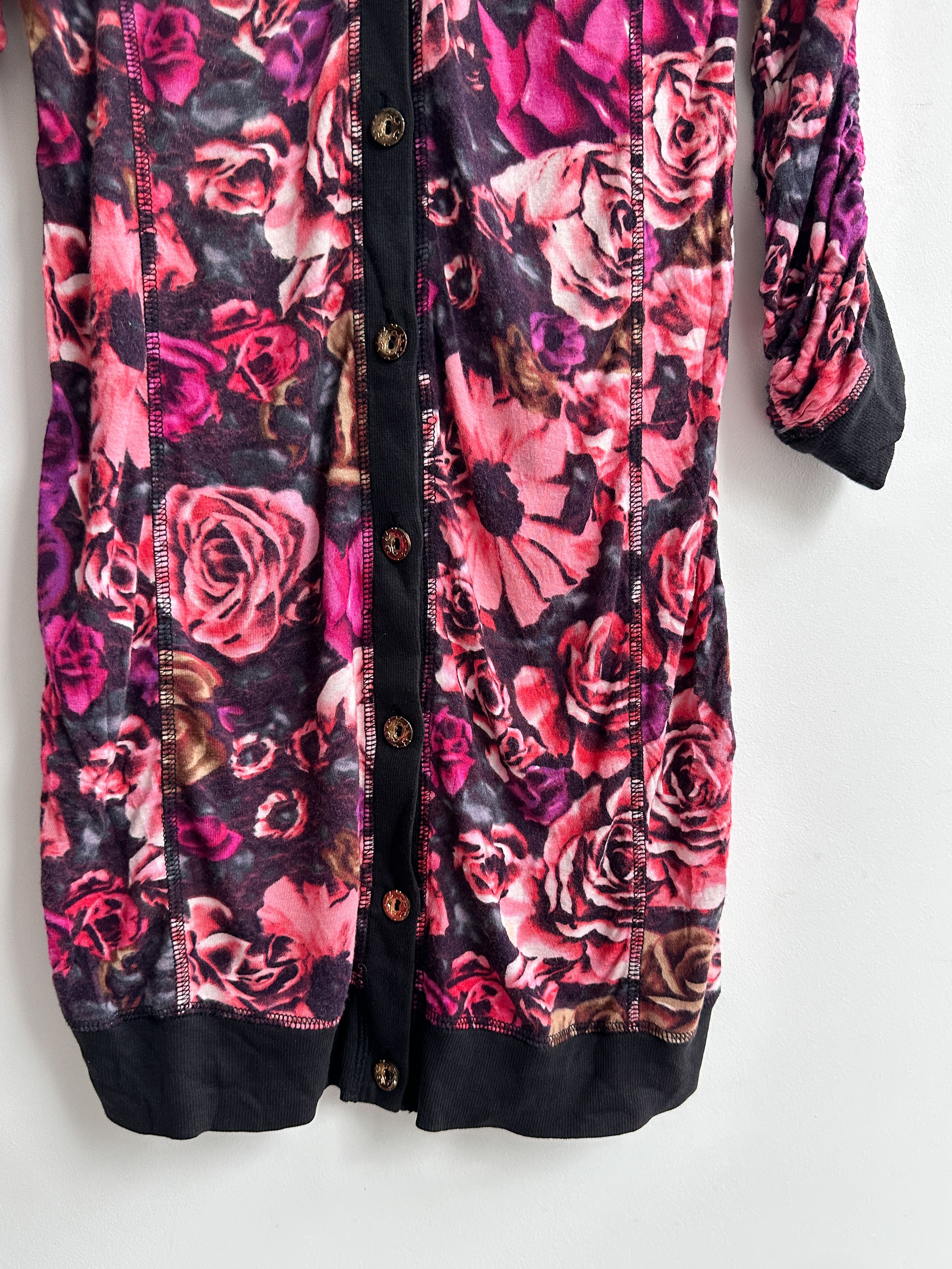 Lanvin Vintage Lanvin Flowers Printed Dress Cardigan Size M / US 6-8 / IT 42-44 - 4 Thumbnail