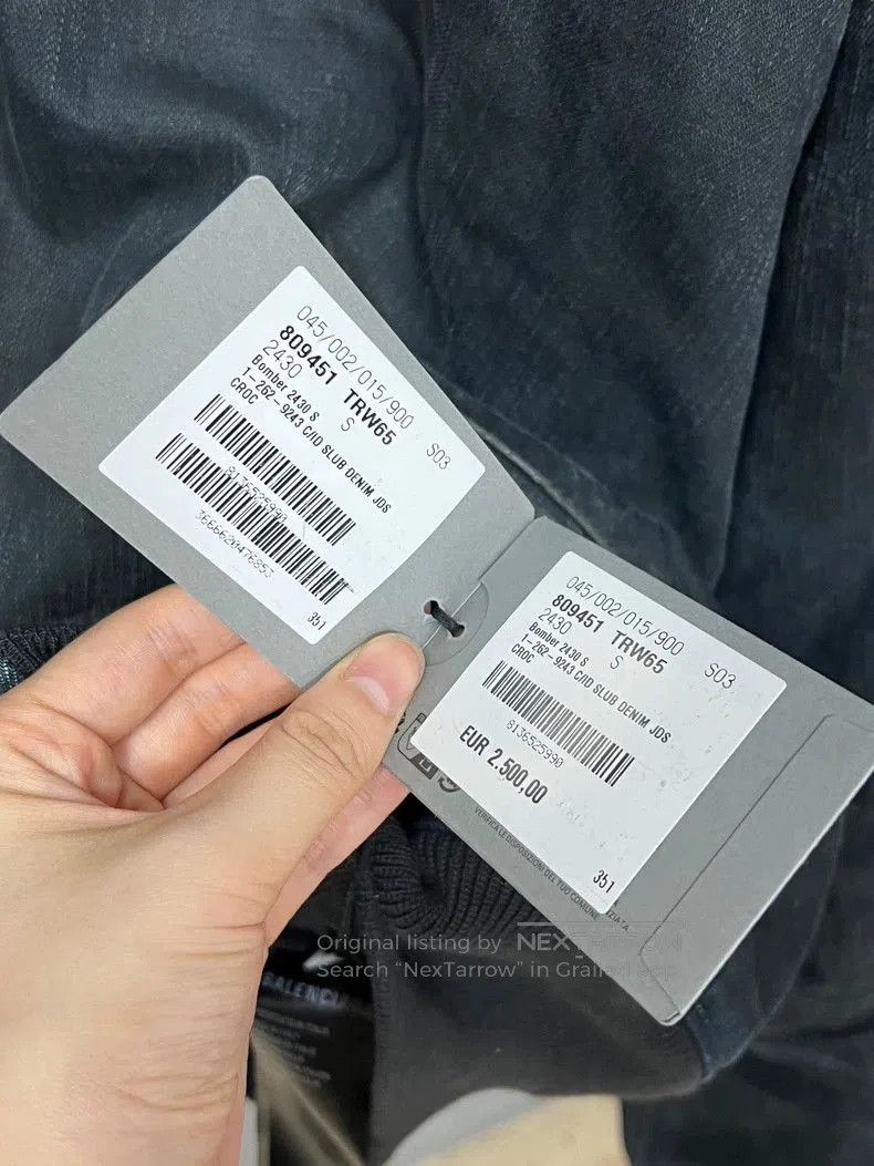 Balenciaga Balenciaga Distressed Denim Bomber Jacket. Size US S / EU 44-46 / 1 - 5 Thumbnail