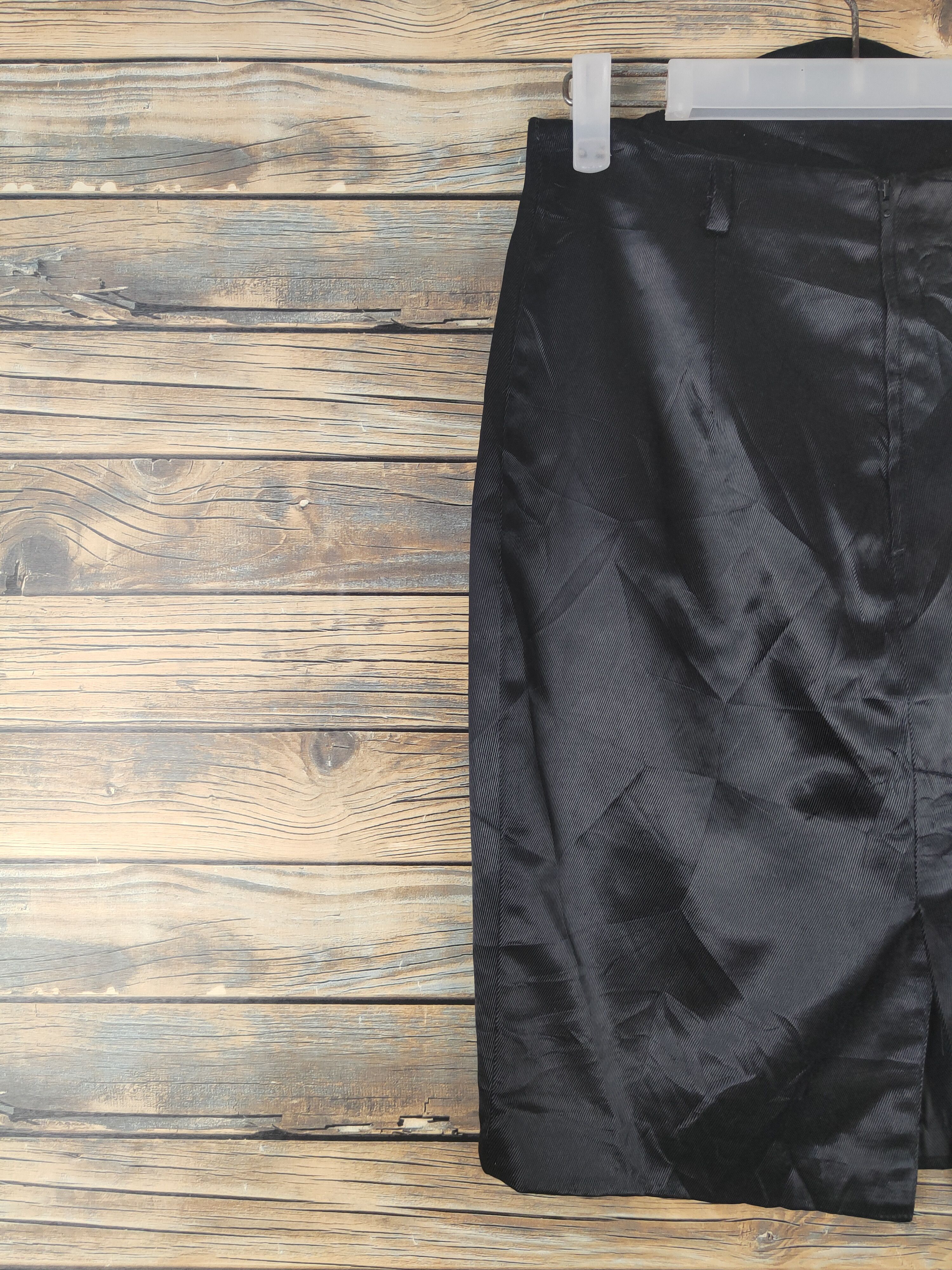 Japanese Brand × Vintage Luxury Design Amamy Black Mini Skirts Size 28" / US 6 / IT 42 - 6 Thumbnail