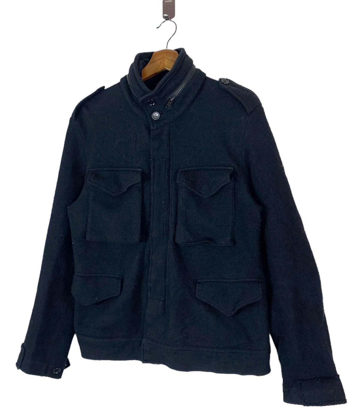 CABANE de ZUCCa × Zucca VINTAGE CABANE DE ZUCCA WOOL BUTTON JACKET Size L / US 10 / IT 46 - 2 Thumbnail