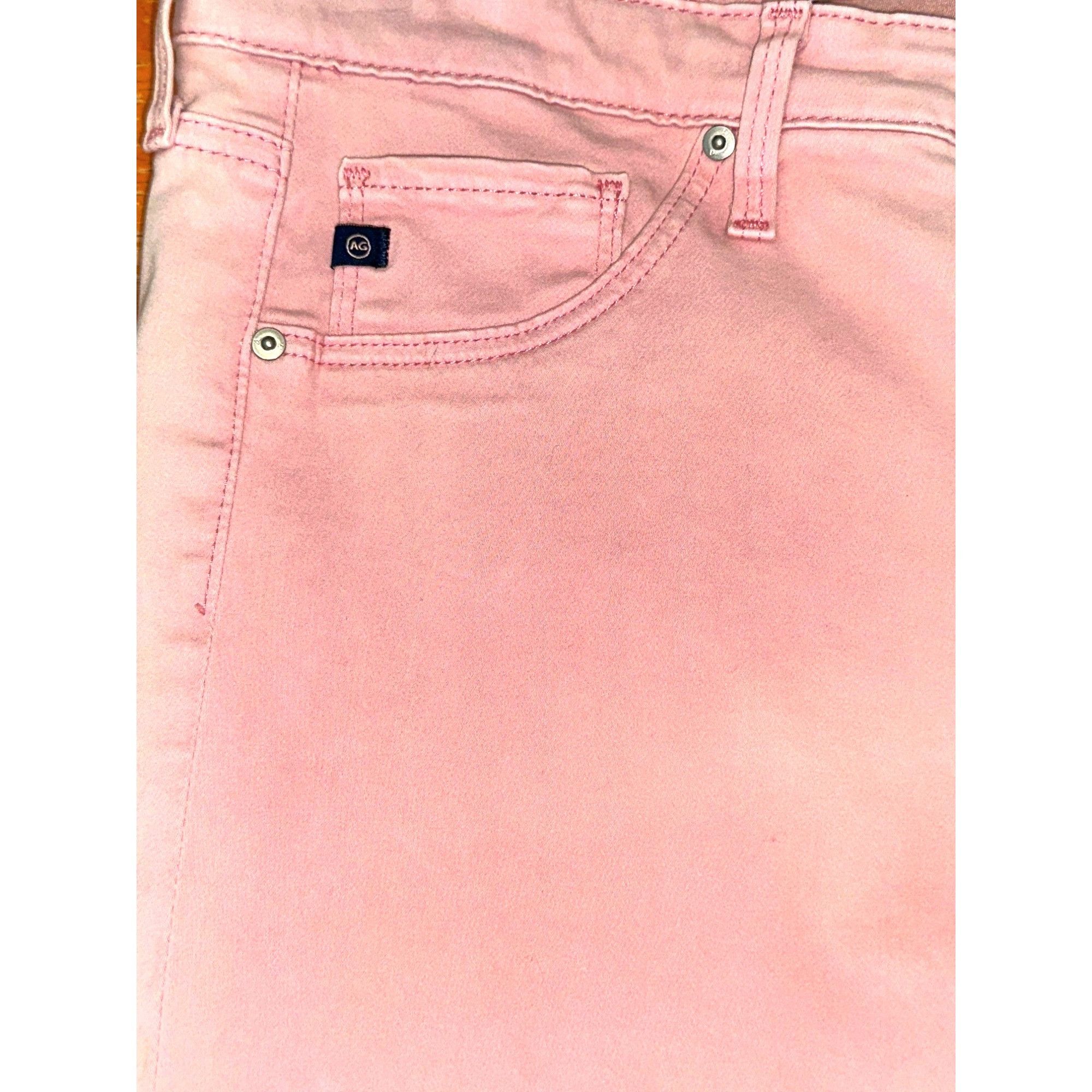 AG Adriano Goldschmied Adriano Goldschmied 30R Blush Pink Abbey Ankle Midrise Skinn Size 30" / US 8 / IT 44 - 11 Thumbnail