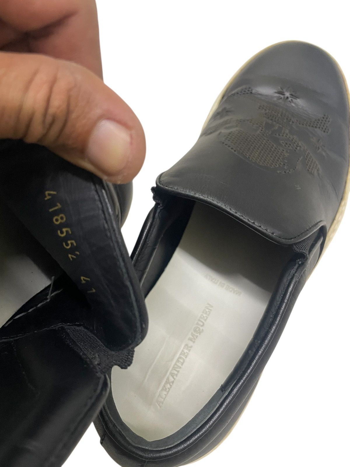 Alexander McQueen × MCQ Alexander McQueen Skull Slip On Sneaker Size US 7.5 / EU 40-41 - 7 Thumbnail