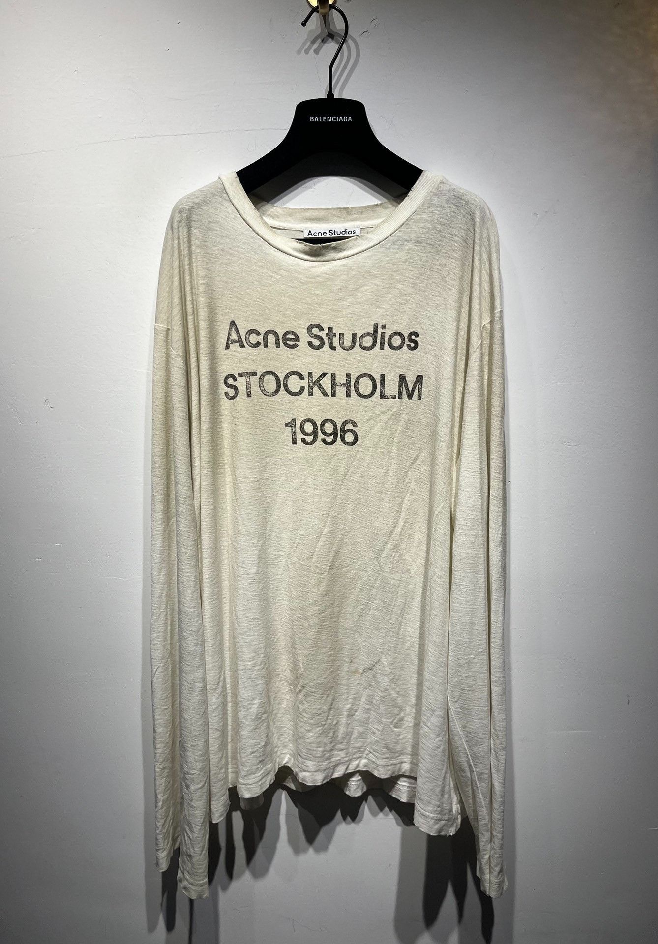 Acne Studios Acne Studios Retro Printed White T-Shirt L Men Size US L / EU 52-54 / 3 - 1 Thumbnail