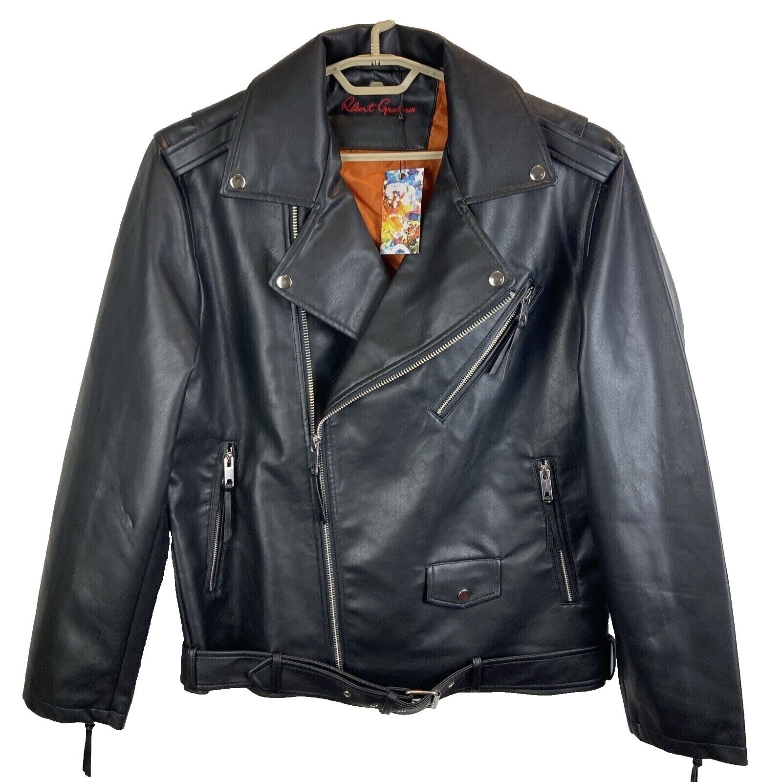 Robert Graham Robert Graham Racer Jacket Mens 2XL Biker Zip NWT MSRP $268 Size US XXL / EU 58 / 5 - 5 Thumbnail