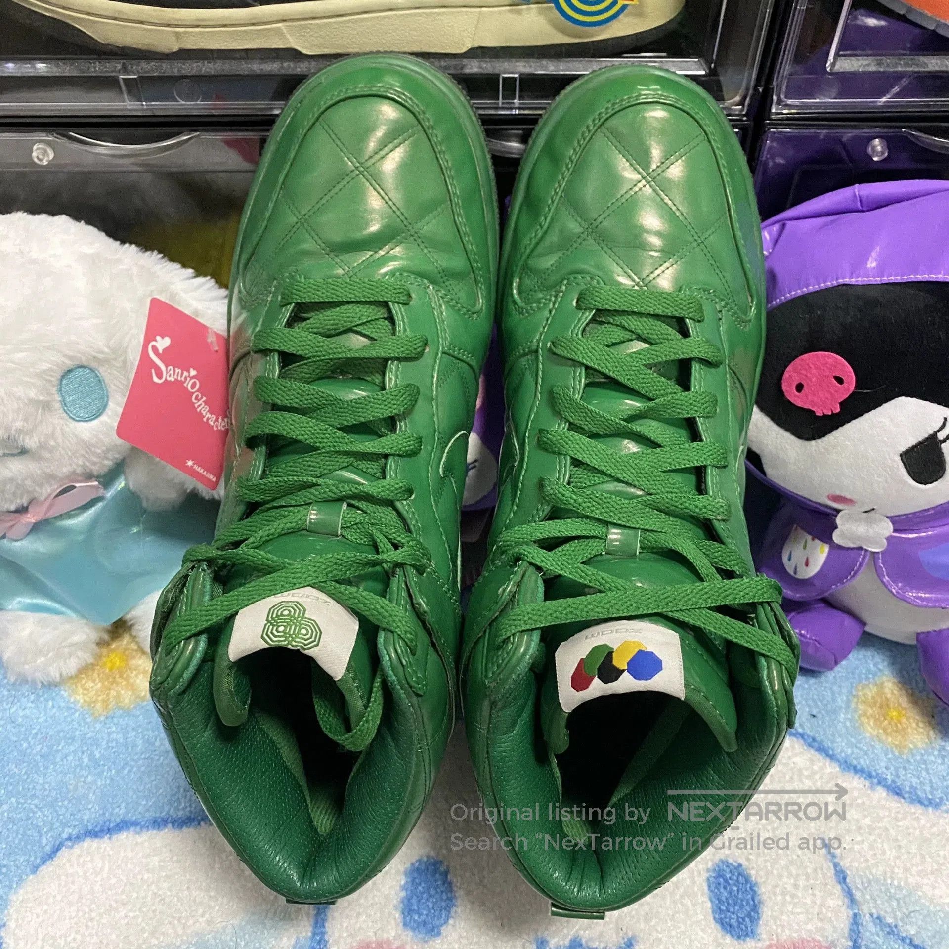 Vintage Dunk High Zoom 2008 Olympics Green. Size US 9 / EU 42 - 2 Thumbnail