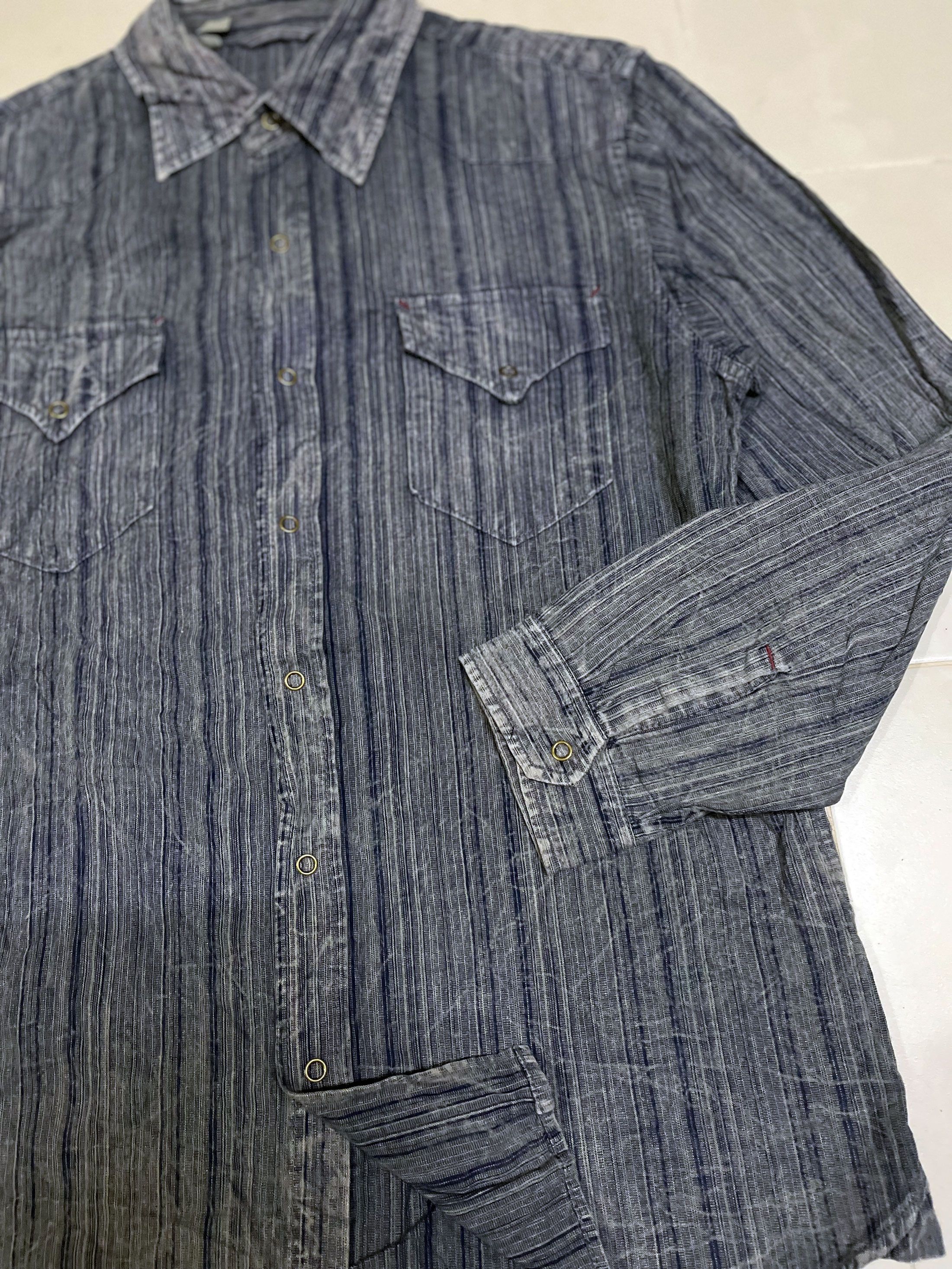 Designer × Japanese Brand Baffy Japan Snap Button Long Sleeve Dress Shirt Western Size US L / EU 52-54 / 3 - 3 Thumbnail