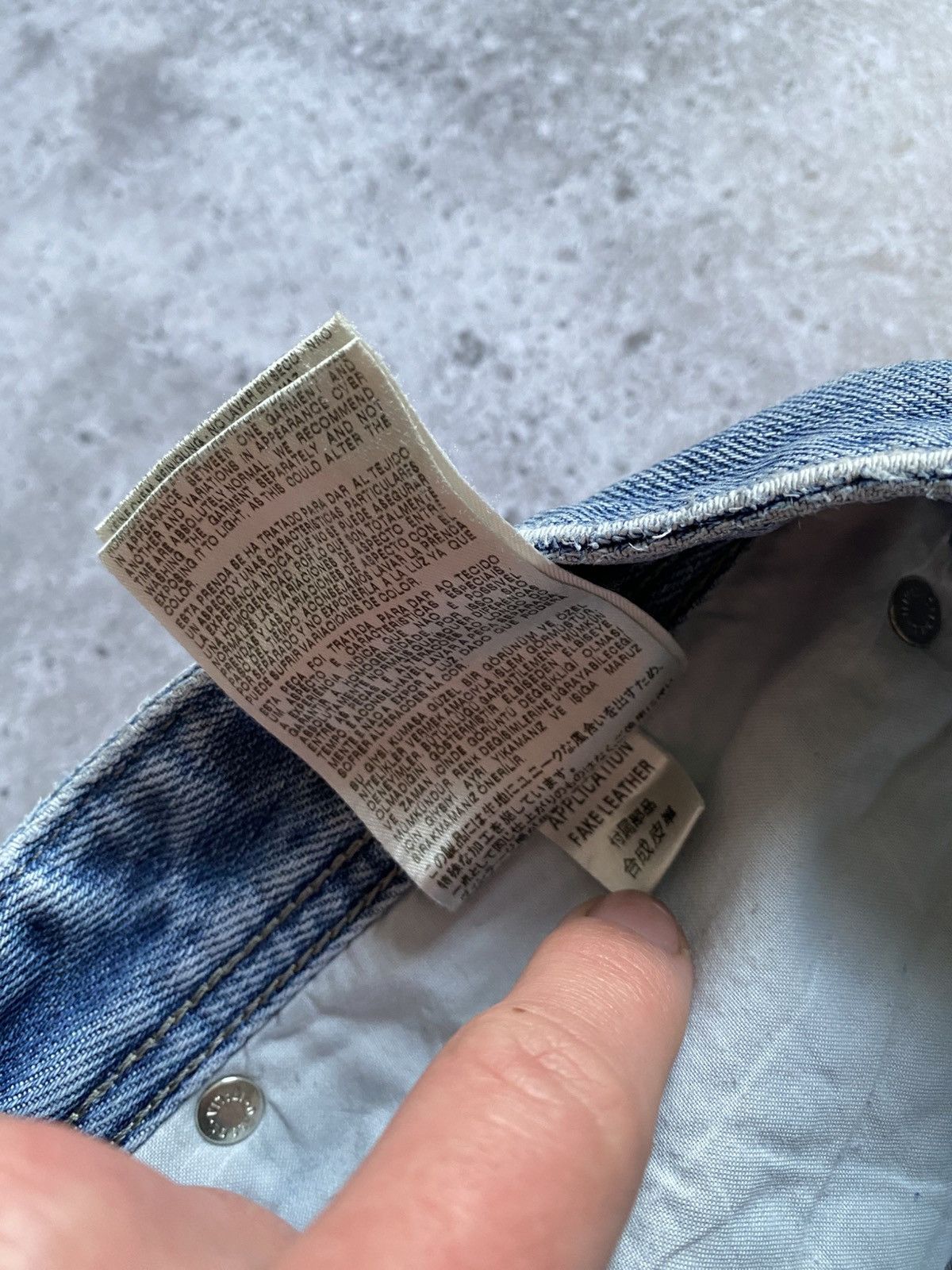 Diesel × If Six Was Nine × Japanese Brand 🔥VNTG Diesel Denim ashed baggy jeans Le Grand Bleu (L.G.B.) Size US 33 - 17 Thumbnail