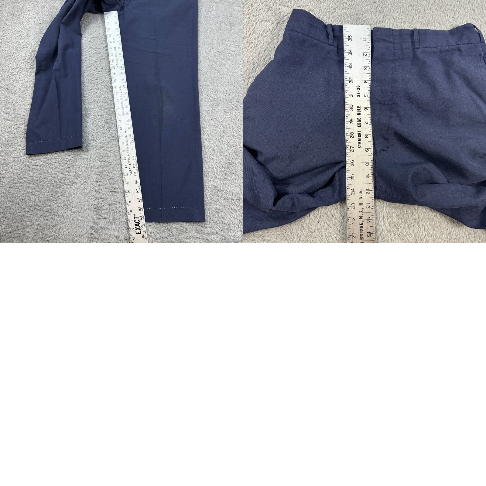 Vintage Vintage 60s US Air Force Navy Military Trousers 32x29 1960s True Vintage Dress Pants Mens Blue Wool Wide-Leg Inseam 32"} Size US 30 / EU 46 - 9 Thumbnail