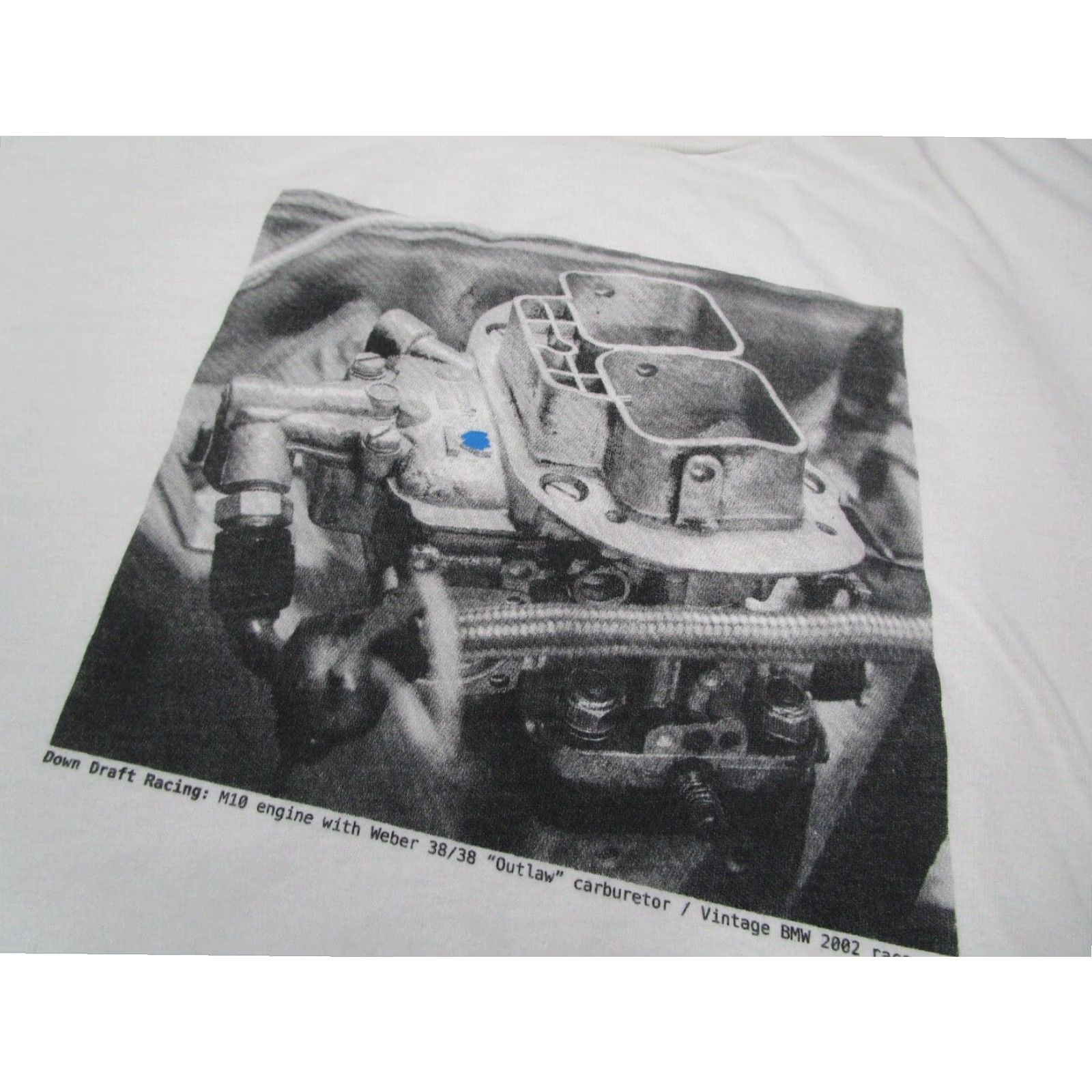 Vintage Down Draft Racing Mens White Shirt Medium M Made in USA Size US M / EU 48-50 / 2 - 3 Thumbnail