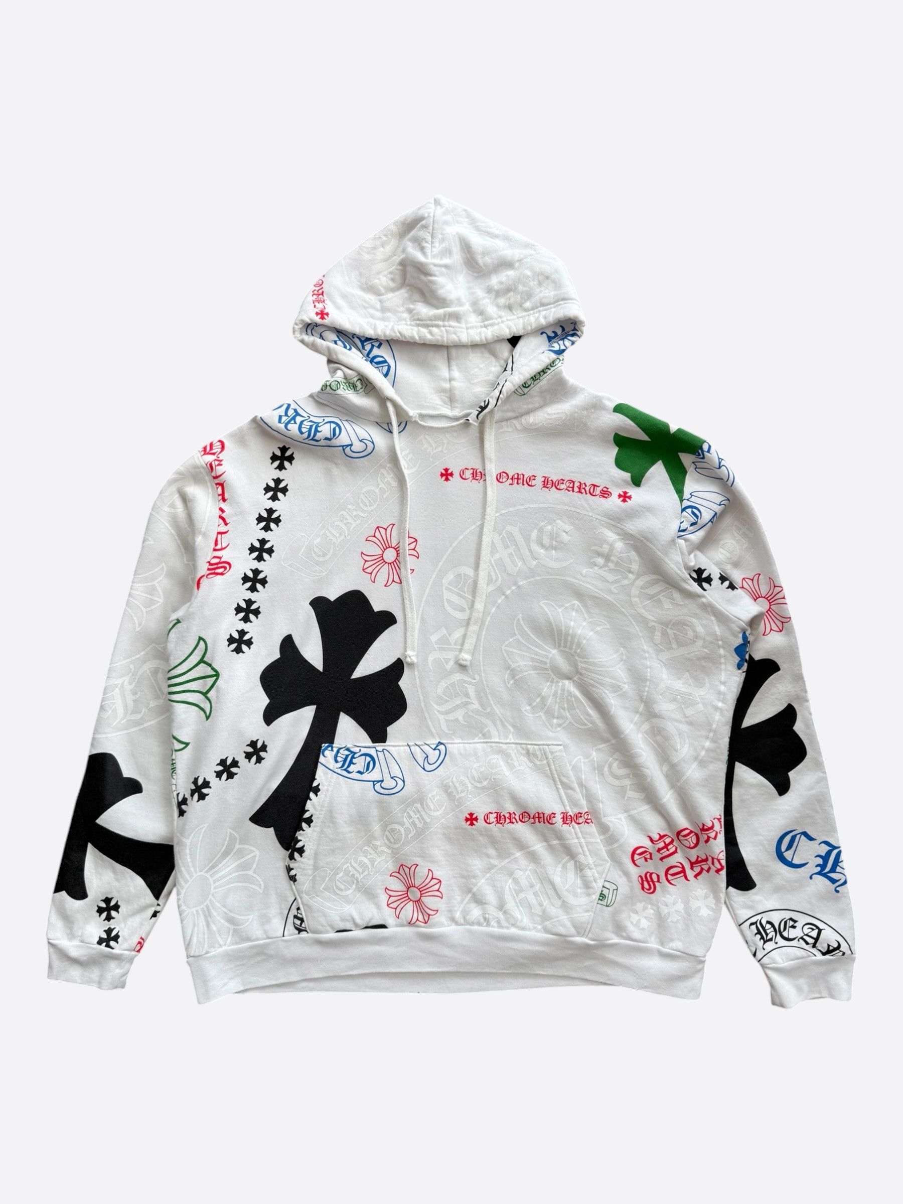 Chrome Hearts Chrome Hearts White Multicolor Stencil Hoodie Size US XL / EU 56 / 4 - 1 Thumbnail
