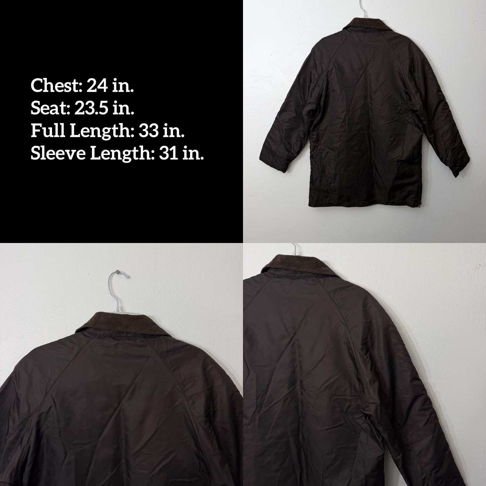 Banana Republic VINTAGE Banana Republic Coat Parka Mens Small Brown Nylon Quilted Insulated Padded Zip Full Zip Lined Pocketed Ocean? Size US S / EU 44-46 / 1 - 8 Thumbnail