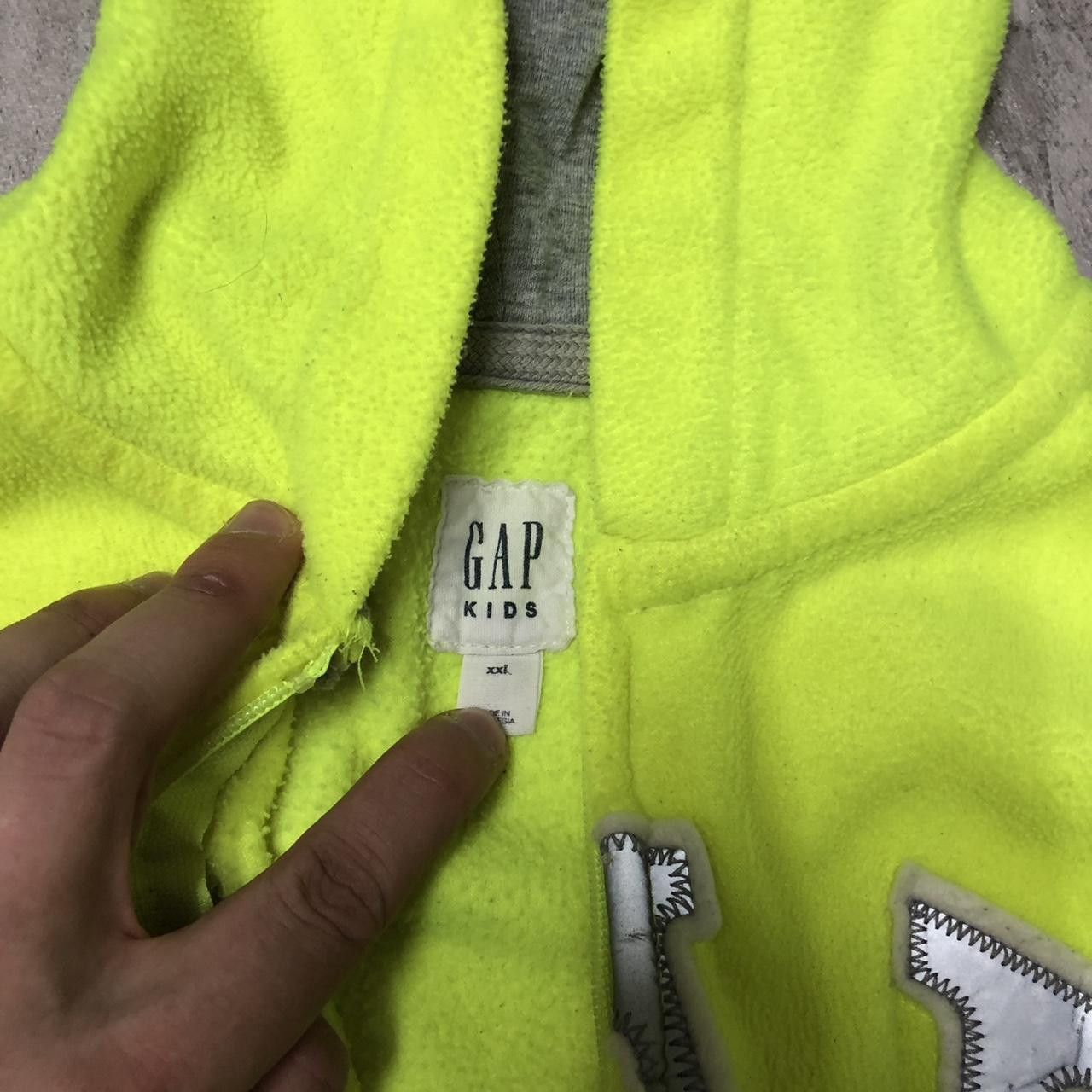Gap Neon green Gap hoodie with white accents Size US XS / EU 42 / 0 - 4 Thumbnail