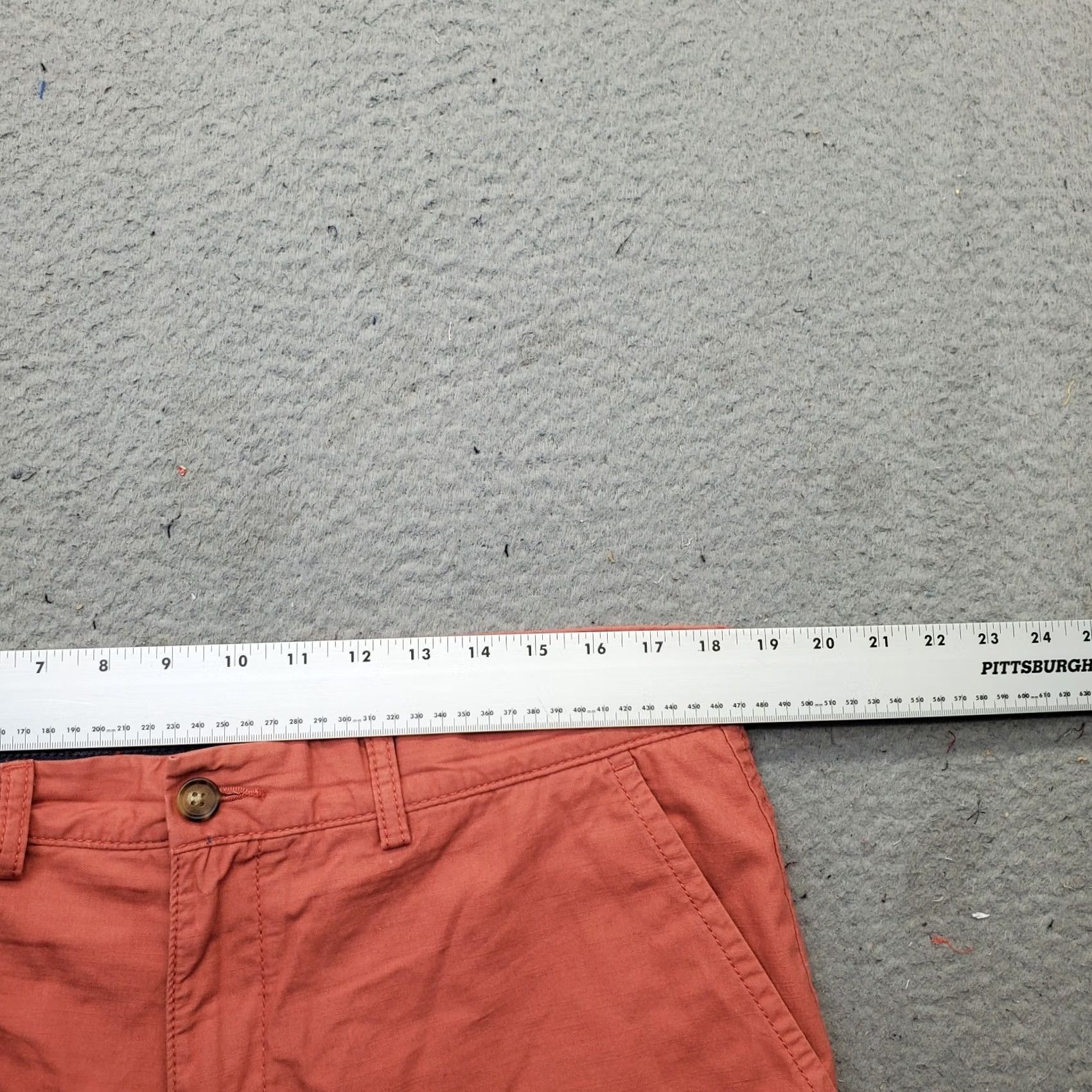 Tommy Hilfiger Tommy Hilfiger Mens Chino Shorts 36 Red Flat Front Slash Pocket Outdoor Casual Summer Size US 36 / EU 52 - 5 Thumbnail