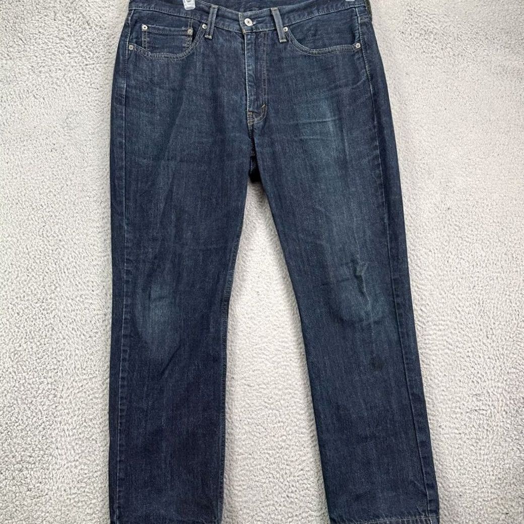 Levi's Levi's 514 Straight Jeans Mens 36X30 Blue Distressed Red Tab 5 Pocket Denim pants Size US 36 / EU 52 - 2 Thumbnail