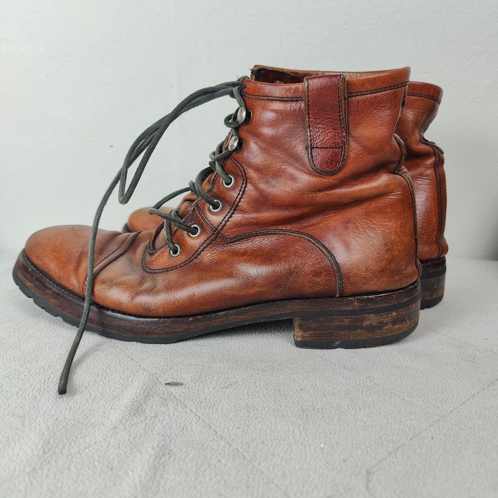 John Varvatos John Varvatos Bowery Spectator Boots Mens 10 Cognac Brown Size US 10 / EU 43 - 4 Thumbnail