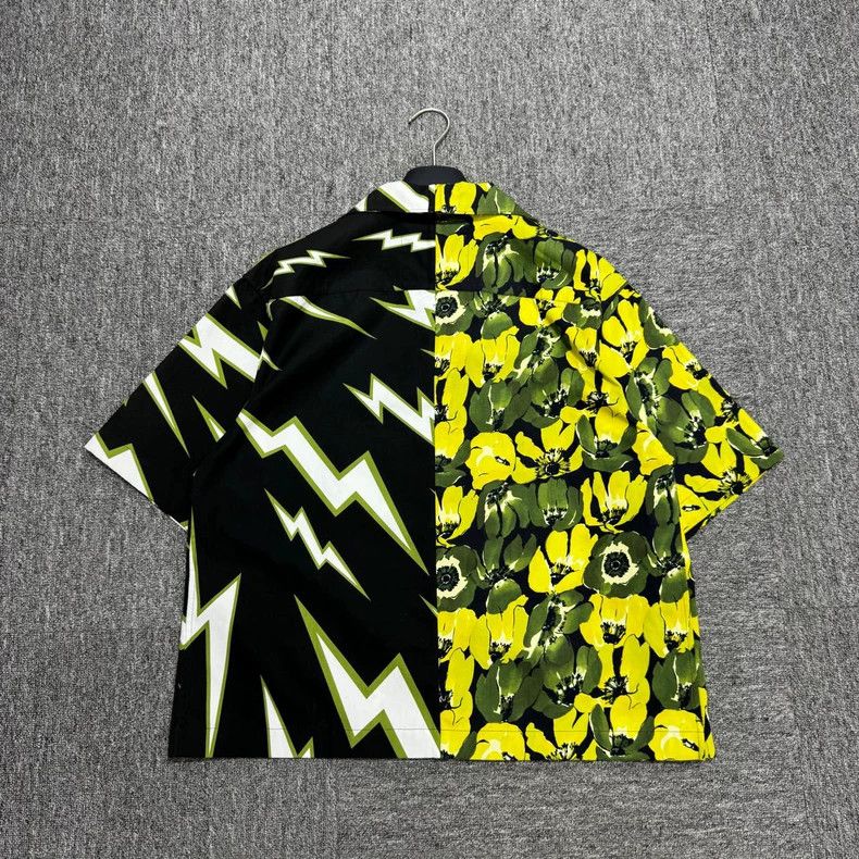 Prada Prada Show lightning stitching floral short-sleeved shirt 2 Size US M / EU 48-50 / 2 - 4 Thumbnail