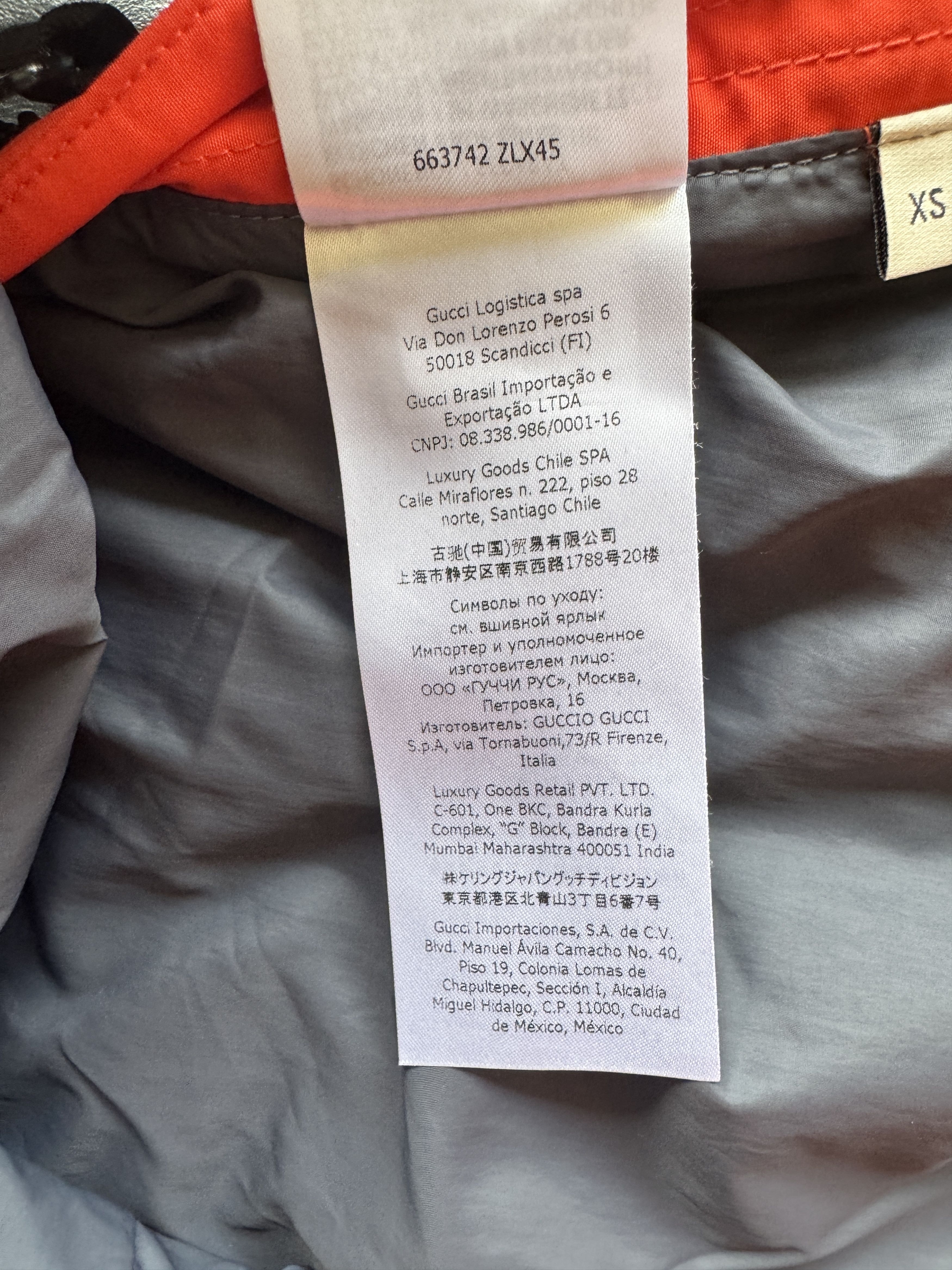 Gucci × The North Face Nylon Track Pants Orange/Black Size US 27 - 22 Thumbnail