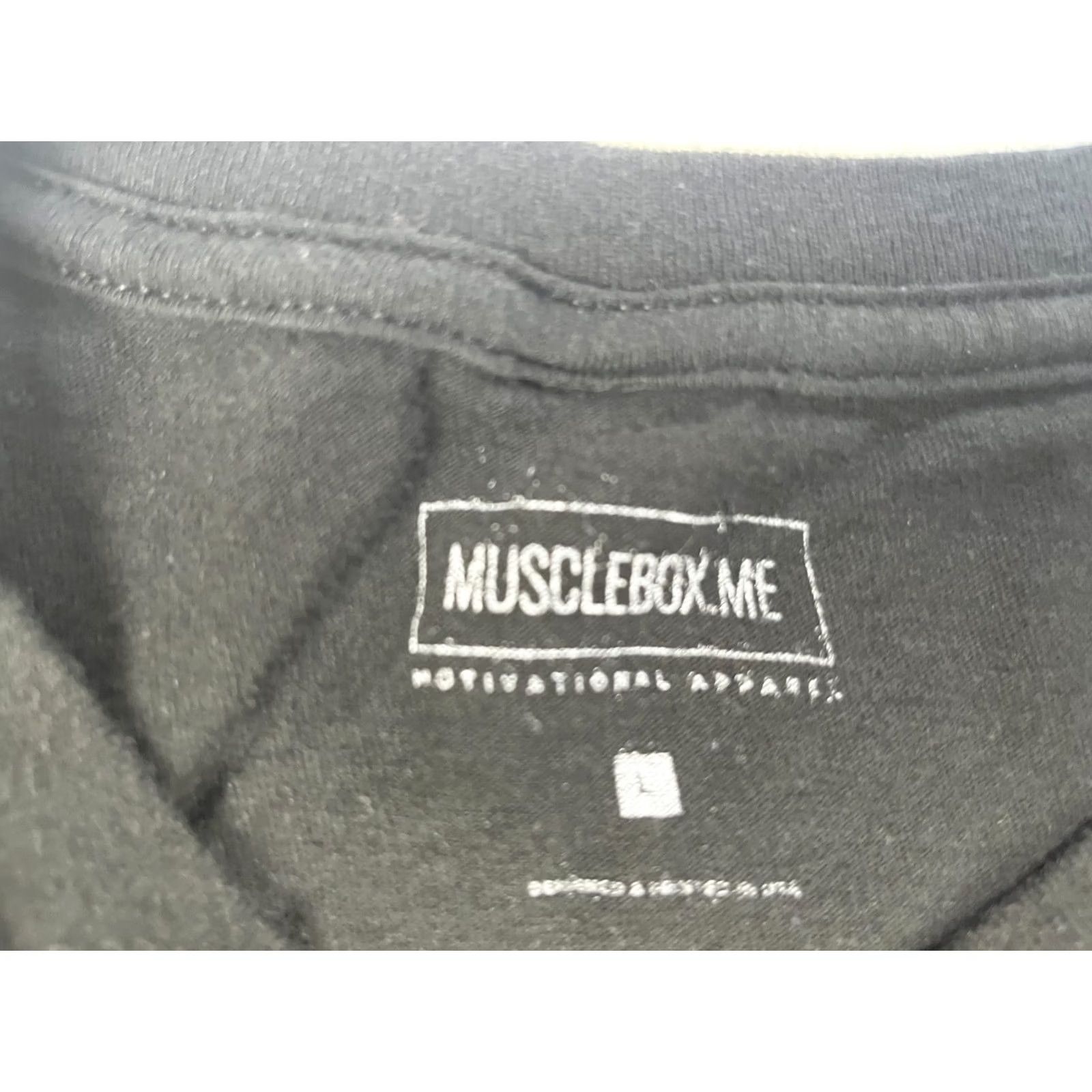 Vintage Musclebox Rise & Grind T-Shirt Men’s Graphic Short Sleeve Crew Neck Made in USA Size L Black Size US L / EU 52-54 / 3 - 4 Thumbnail